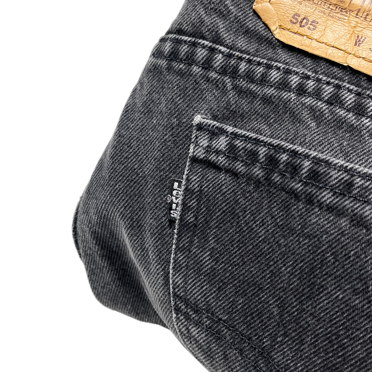 90's Levi's 505 Black Deinm PT Size (W36 L30)位