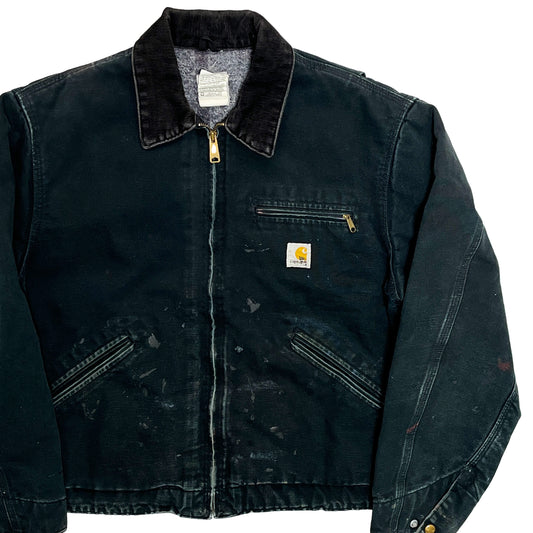アメリカ製 Carhartt DETROIT JKT ブラック Size (44-R)