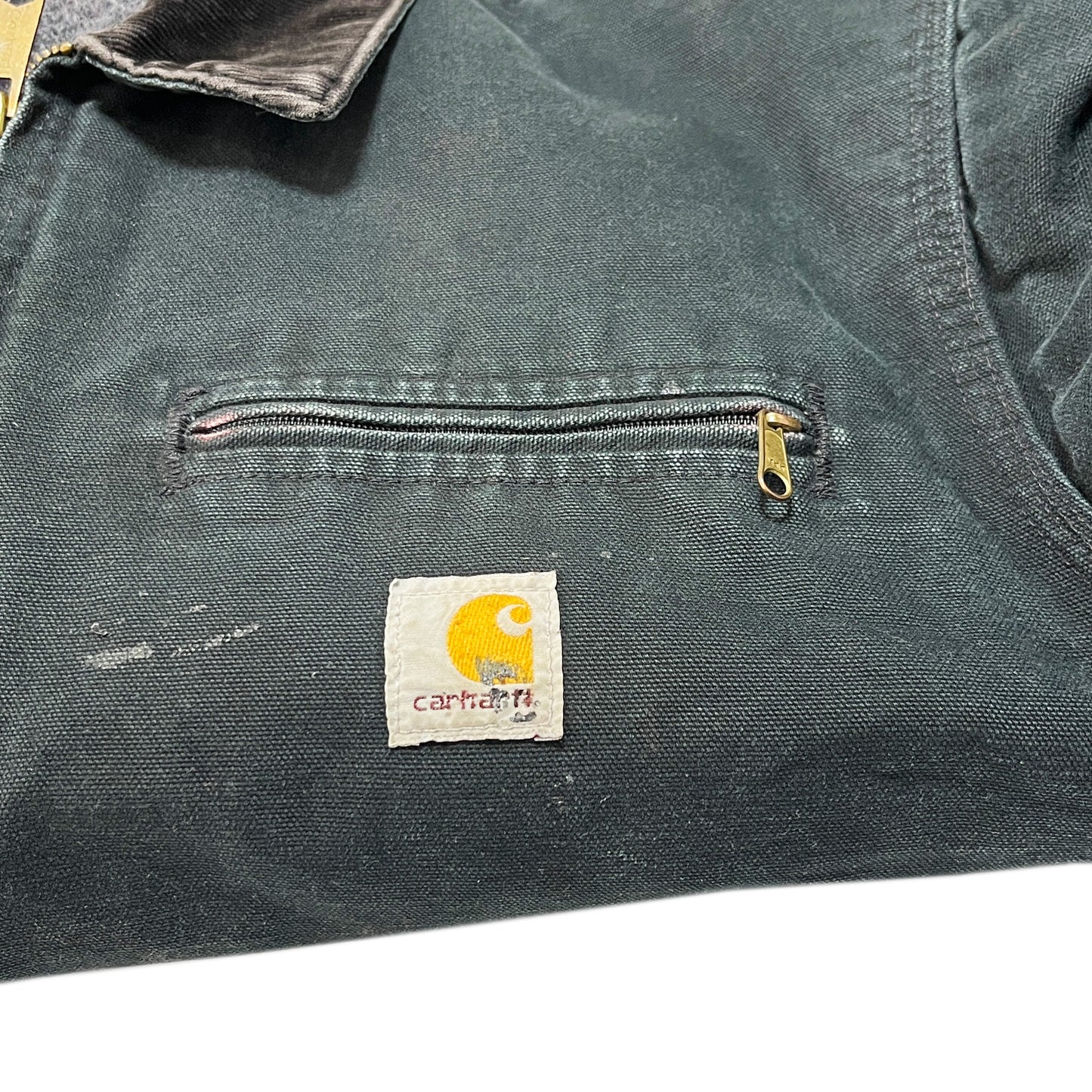 アメリカ製 Carhartt DETROIT JKT ブラック Size (44-R)