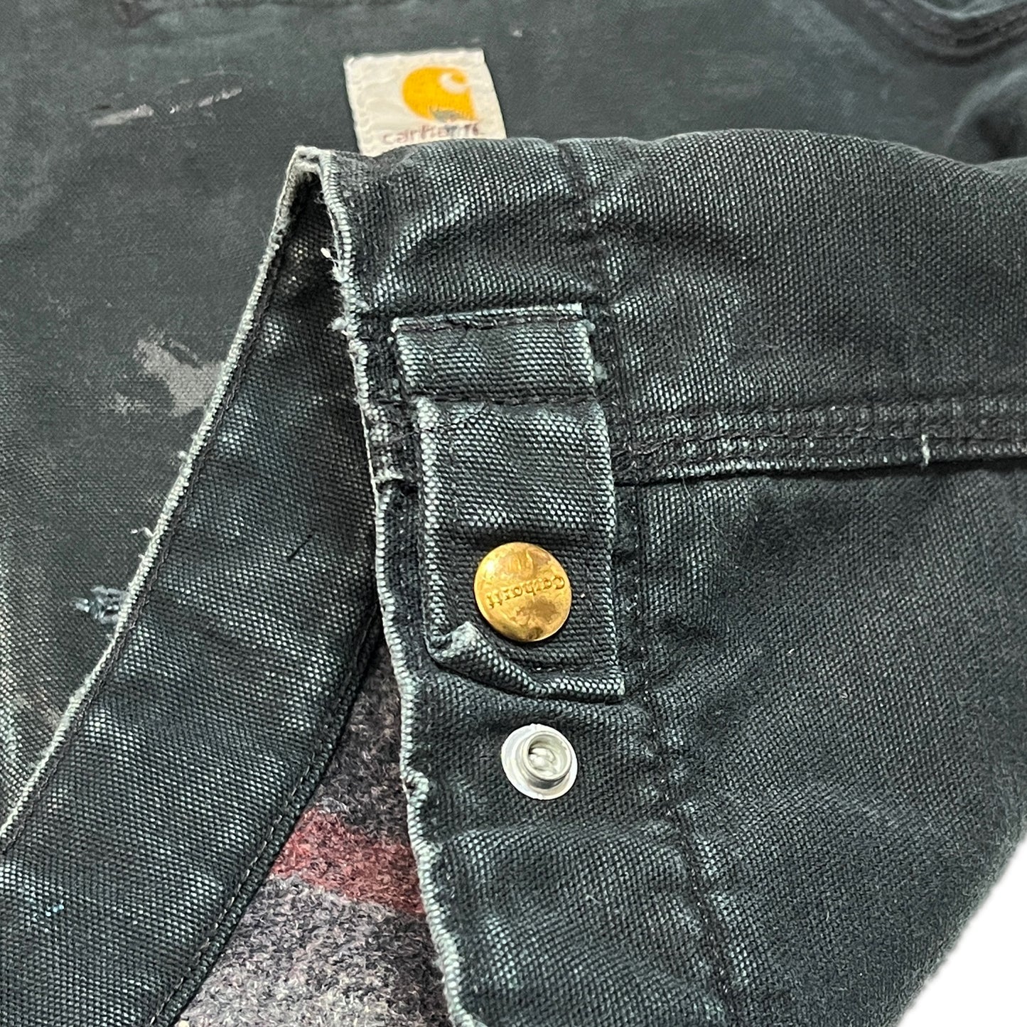 アメリカ製 Carhartt DETROIT JKT ブラック Size (44-R)