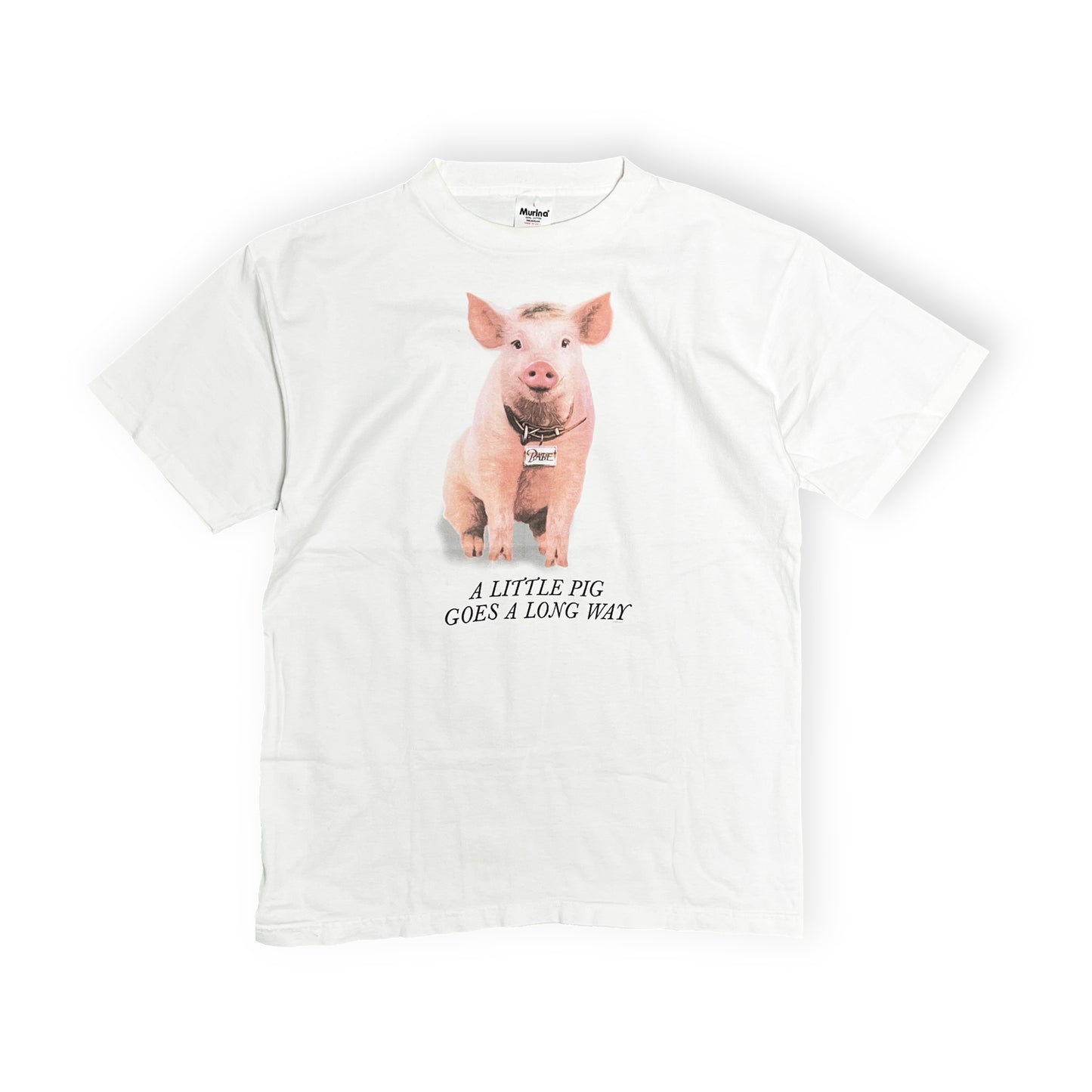 90's Murina Babe A LITTLE PIG GOES A LONG WAY T Size (L)