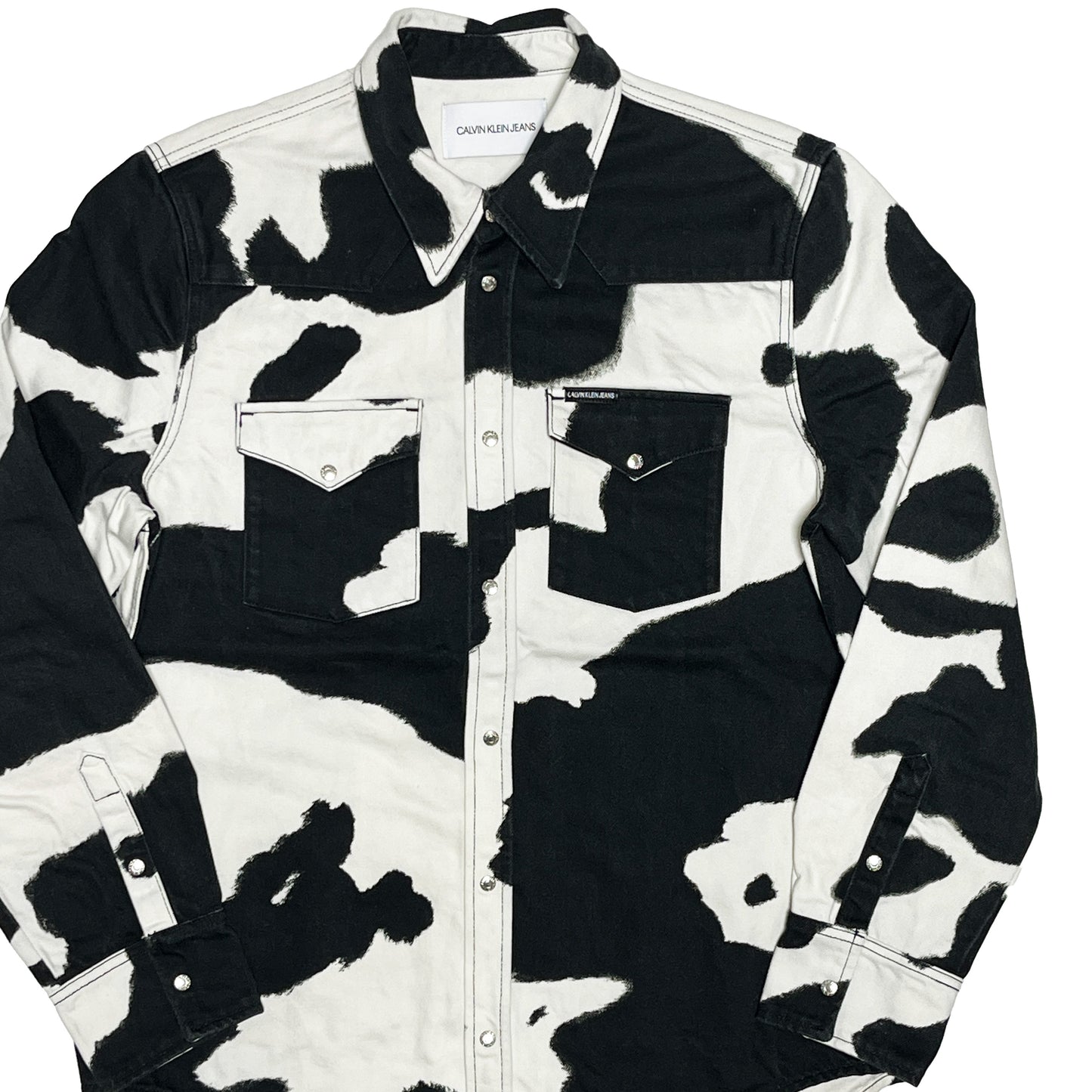 10's Calvin Klein Jeans Holstein Pattern L/S SH Size (XXL)