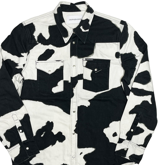 10's Calvin Klein Jeans Holstein Pattern L/S SH Size (XXL)