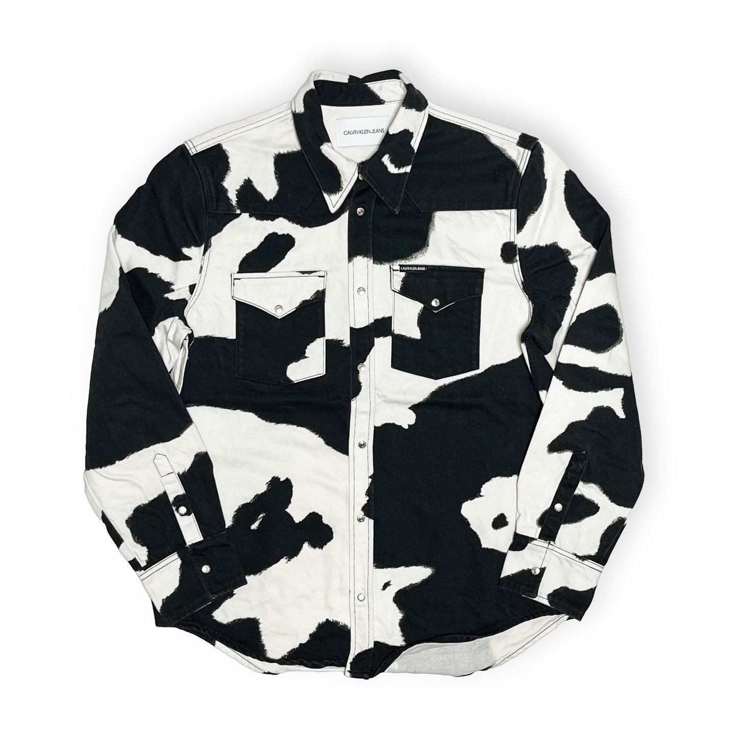 10's Calvin Klein Jeans Holstein Pattern L/S SH Size (XXL)