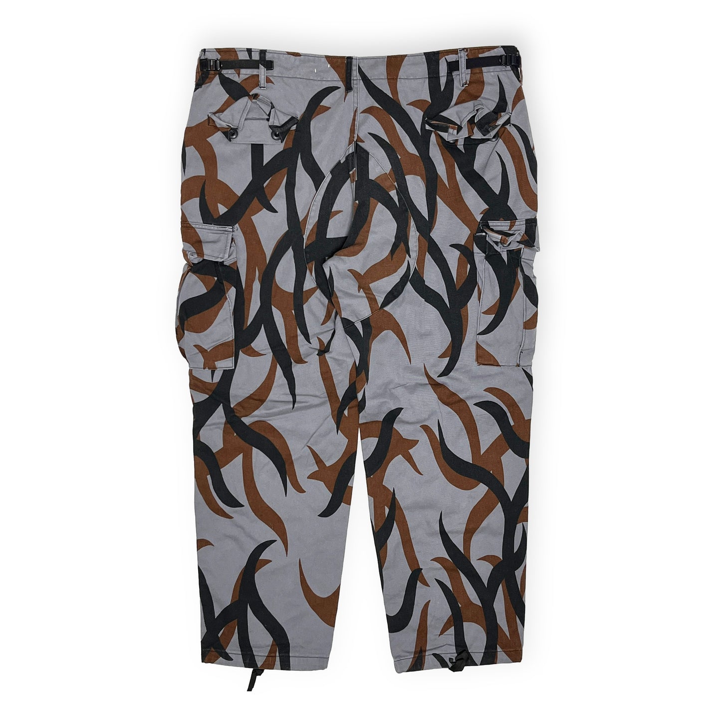 80's TROUSERS COMBAT TRIBAL Camo Pattern PT Size (XL-R)