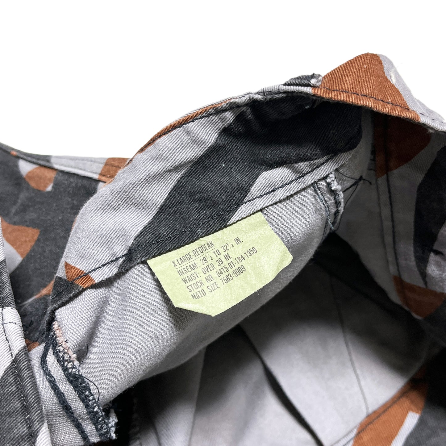 80's TROUSERS COMBAT TRIBAL Camo Pattern PT Size (XL-R)