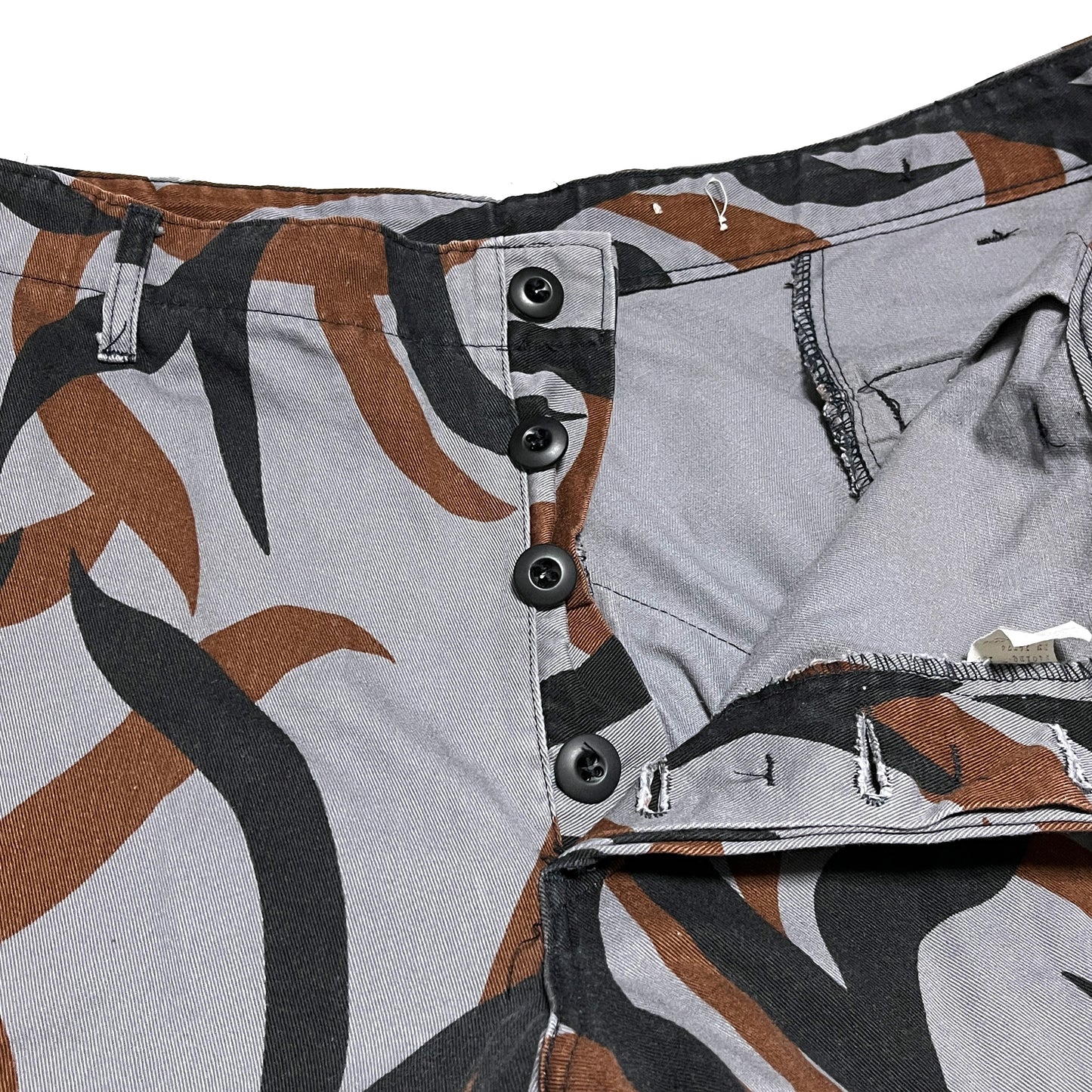 80's TROUSERS COMBAT TRIBAL Camo Pattern PT Size (XL-R)