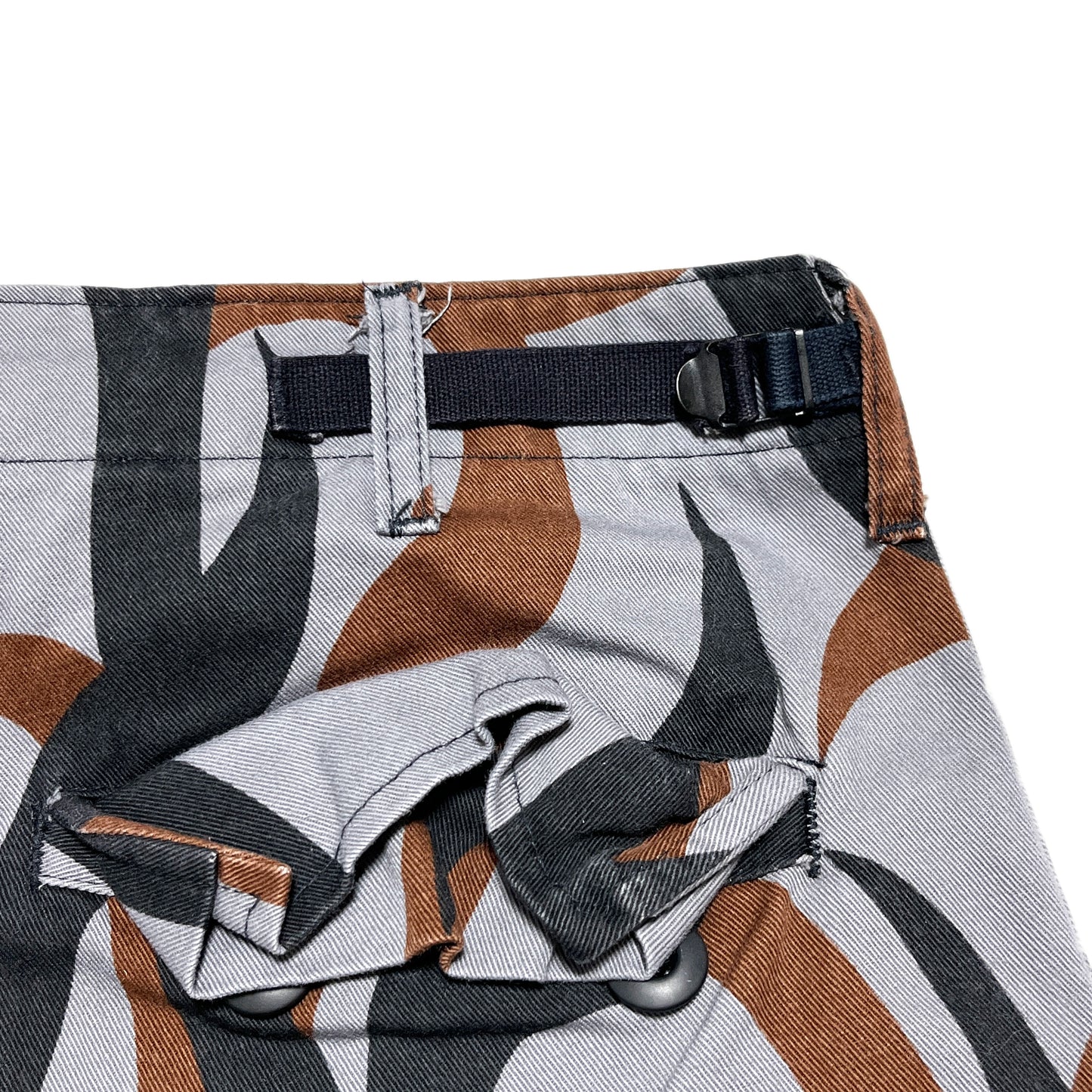 80's TROUSERS COMBAT TRIBAL Camo Pattern PT Size (XL-R)
