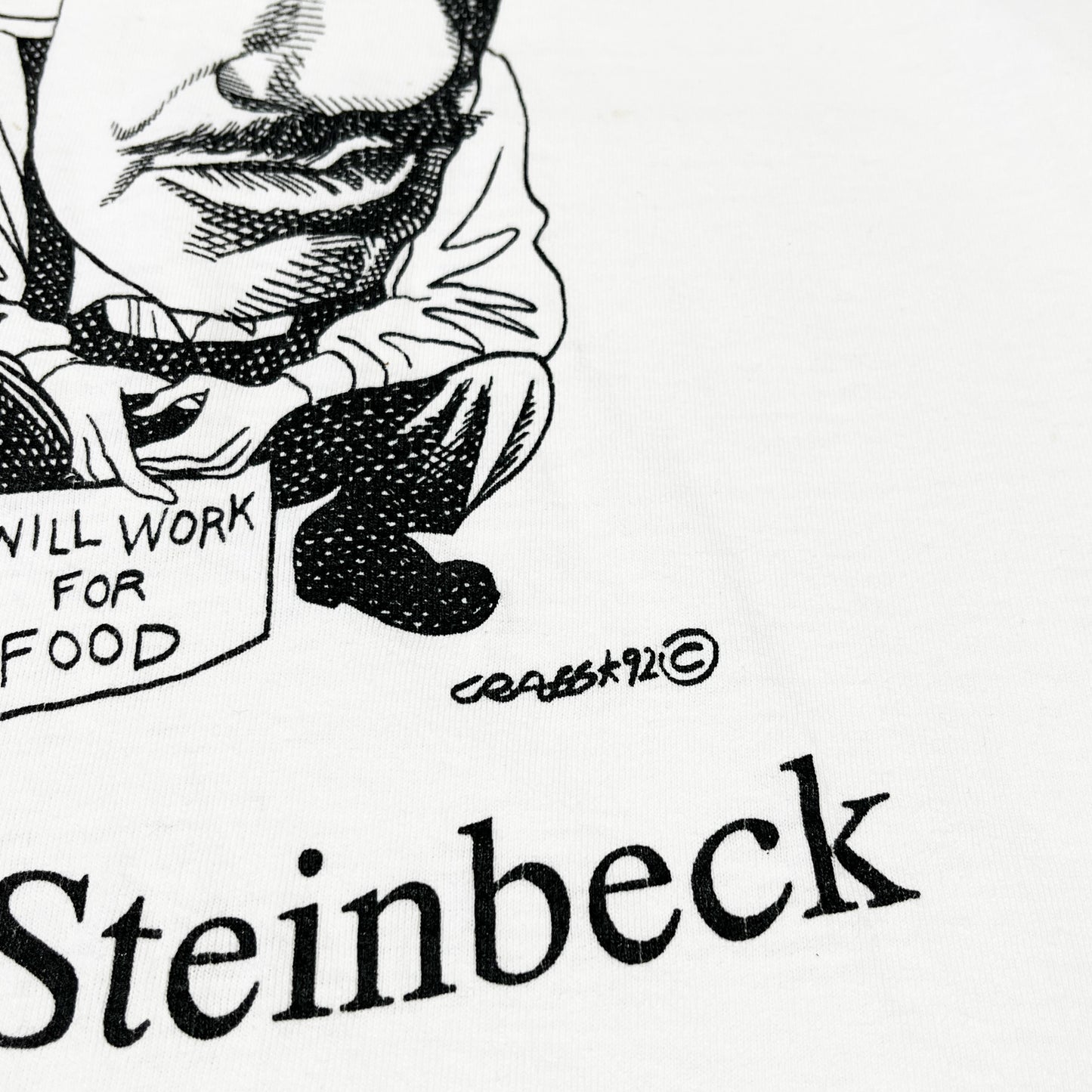 90's AllSports Largely Literary Series "John Steinbeck" T Size (XL)