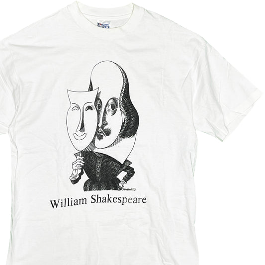 90's Hanes Largely Literary Series "William Shakespeare" T Size (L)