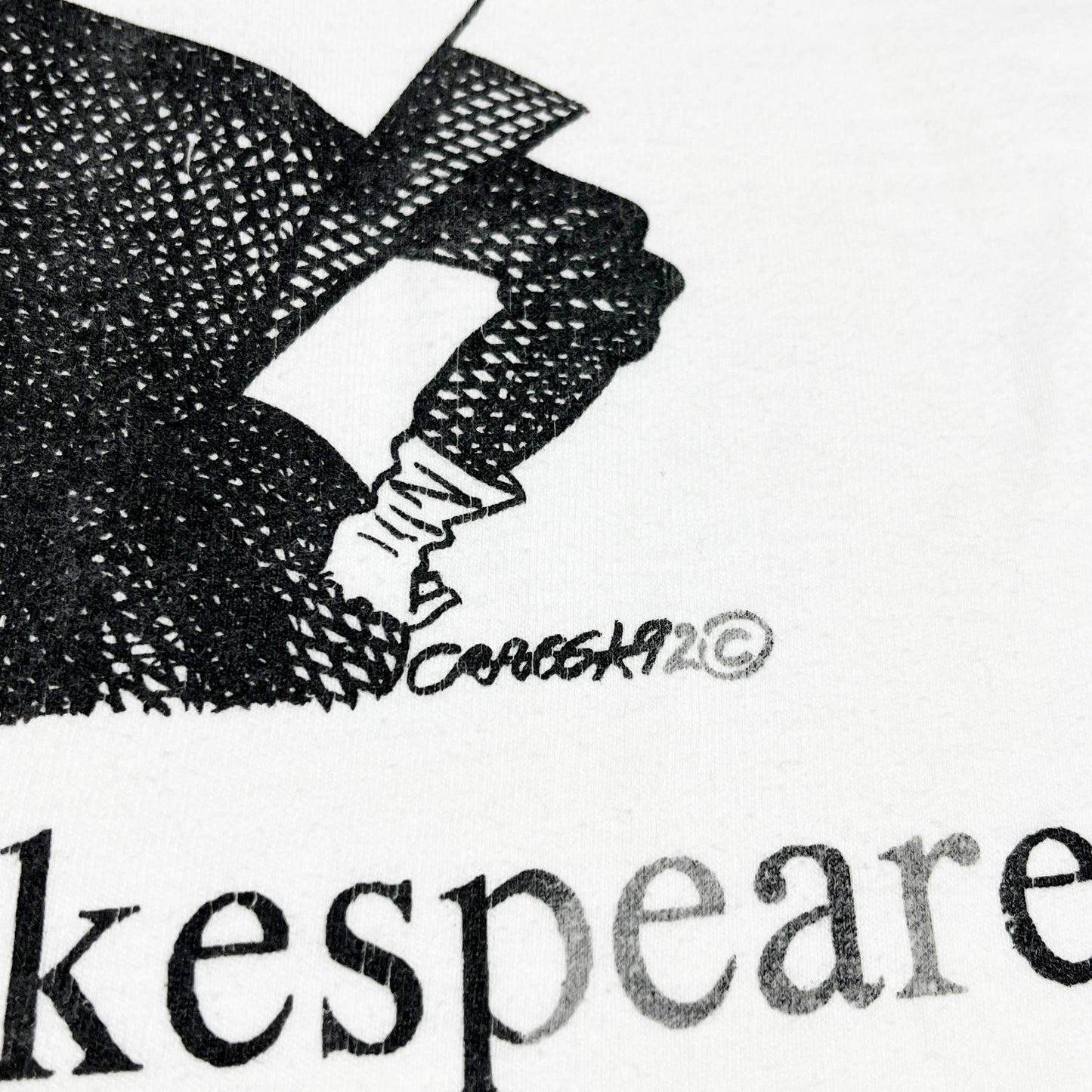 90's Hanes Largely Literary Series "William Shakespeare" T Size (L)