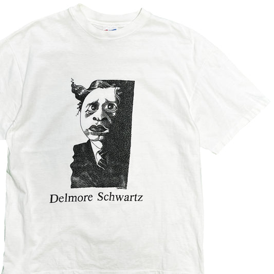 90's Hanes Largely Literary Series "Delmore Schwartz" T Size (L)