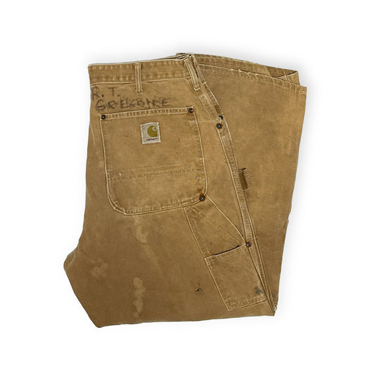 60's〜 Carhartt ダブルニー ダックペインター PT デカCボタン Size (W33.5 L28)位