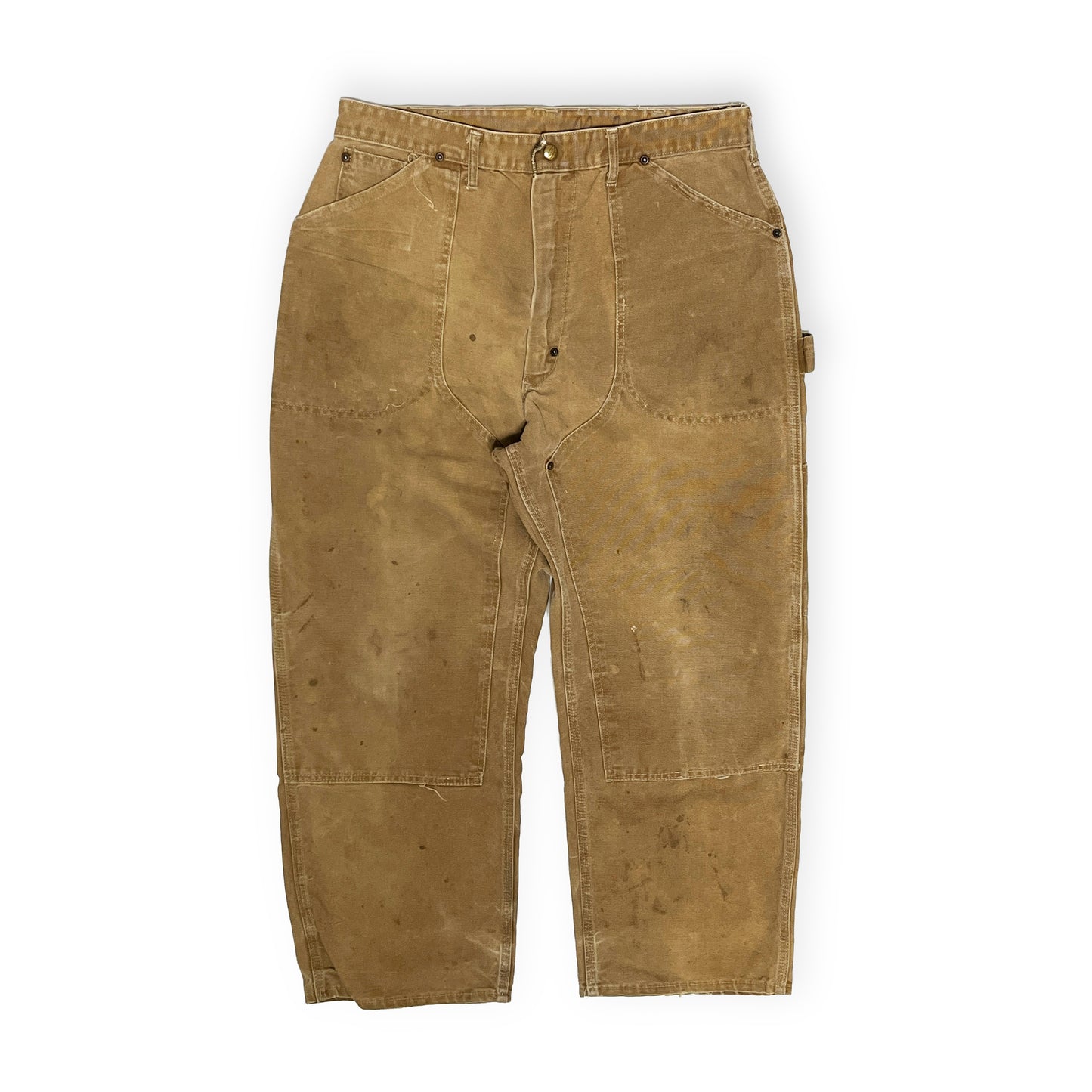 60's〜 Carhartt ダブルニー ダックペインター PT デカCボタン Size (W33.5 L28)位