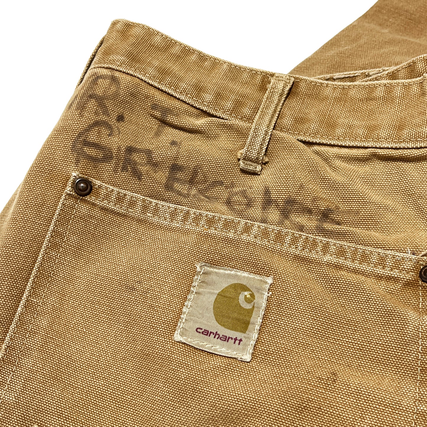 60's〜 Carhartt ダブルニー ダックペインター PT デカCボタン Size (W33.5 L28)位