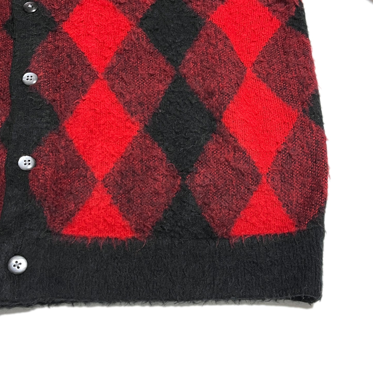 18SS Supreme ACRYLIC Cardigan Argyle Pattern Size (XL)