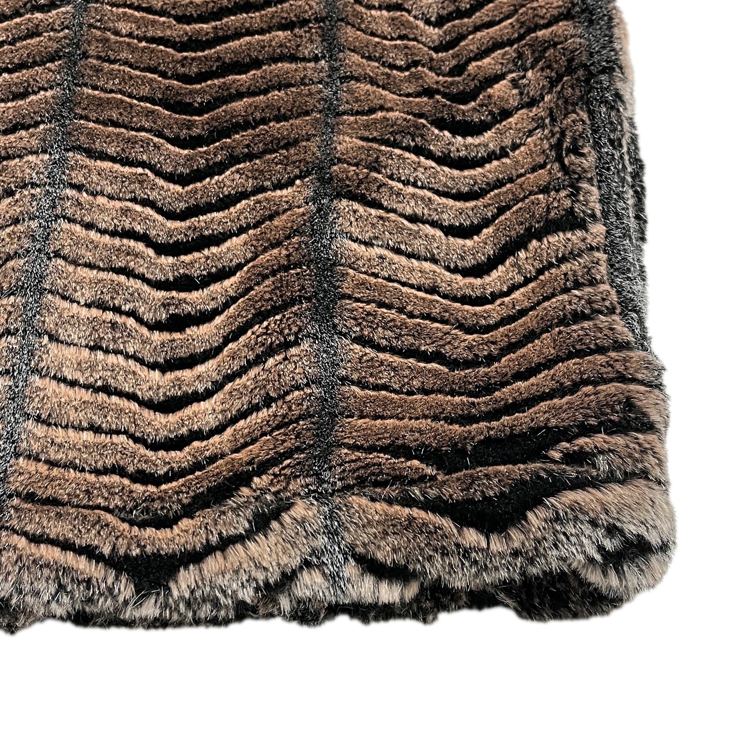 90's Black Mountain Fake Fur Vest Szie (L)