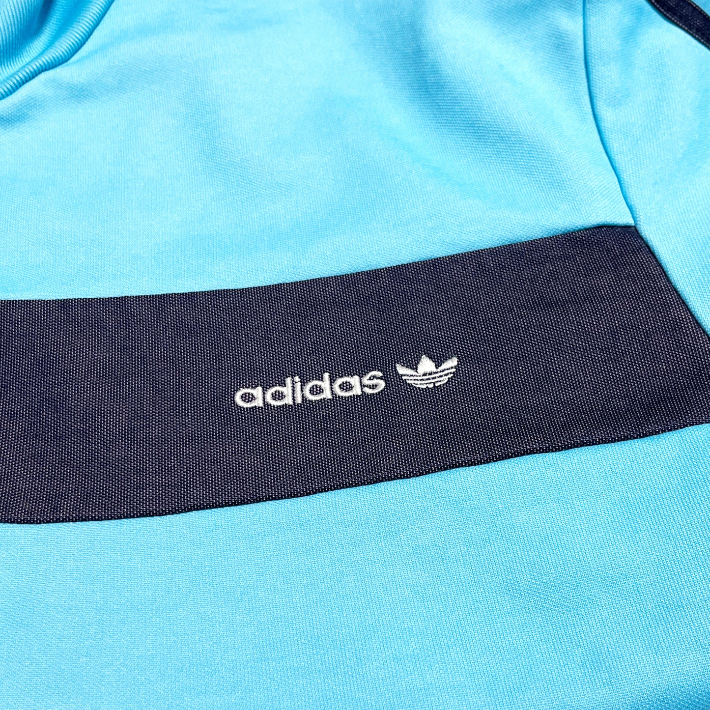 80's〜 Adidas Jersy スカイブルーXネイビー Size (USA 2XL)