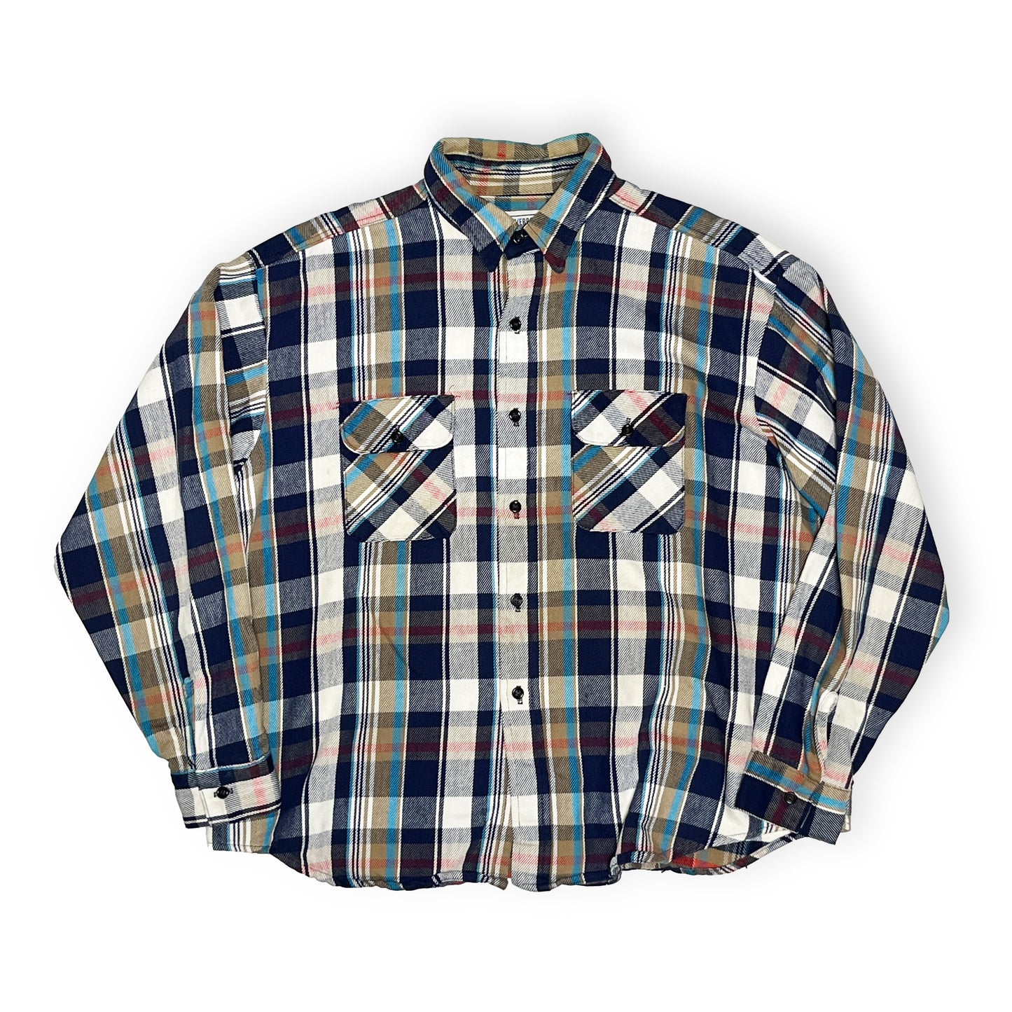 80's FIVEBROTHER Nel SH 好配色チェック Size (2XL) ビッグサイズ!