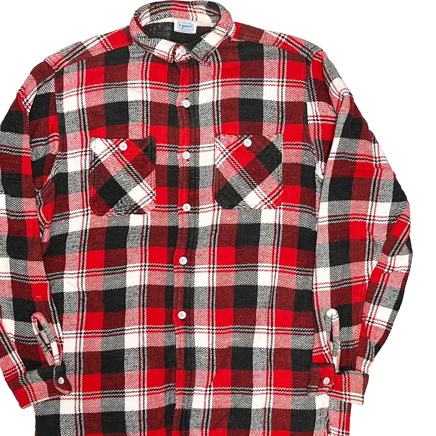 60's BRENT Pile Nel SH マチ付き 好配色チェック Size (L)