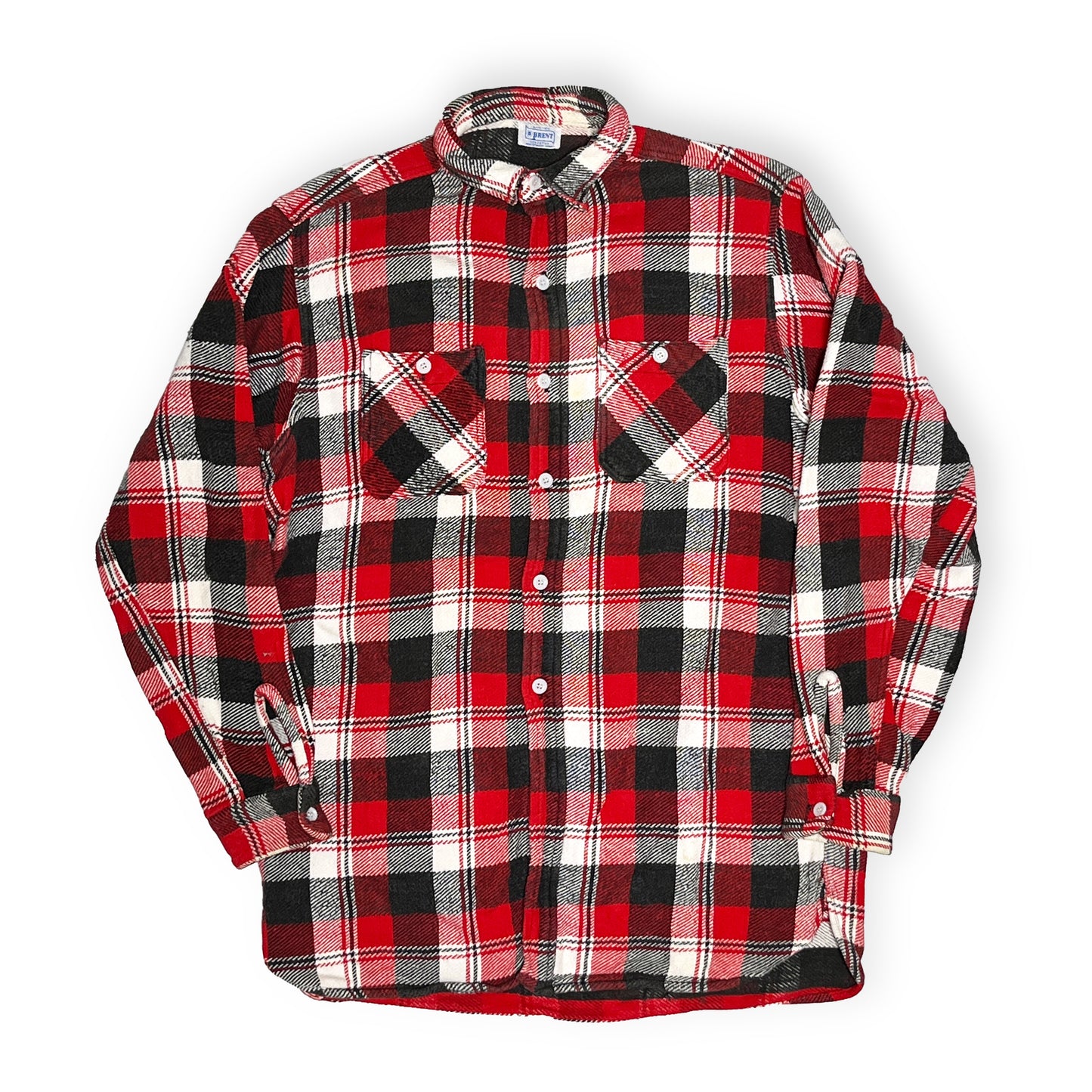 60's BRENT Pile Nel SH マチ付き 好配色チェック Size (L)