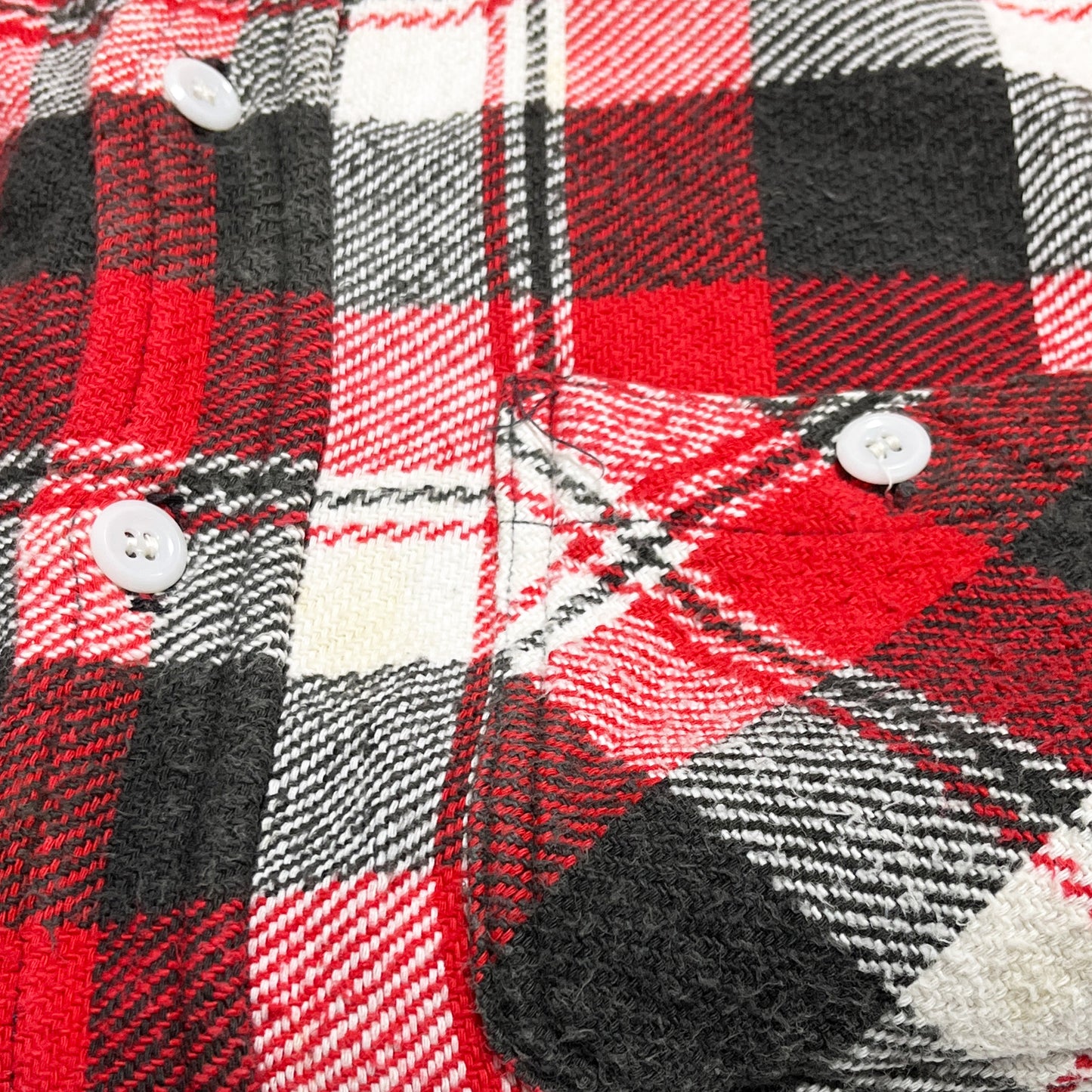 60's BRENT Pile Nel SH マチ付き 好配色チェック Size (L)