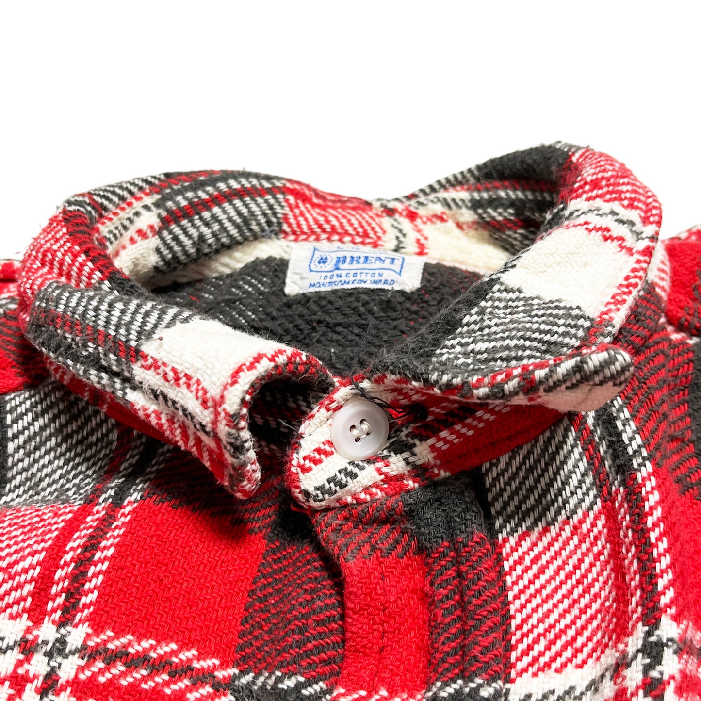 60's BRENT Pile Nel SH マチ付き 好配色チェック Size (L)