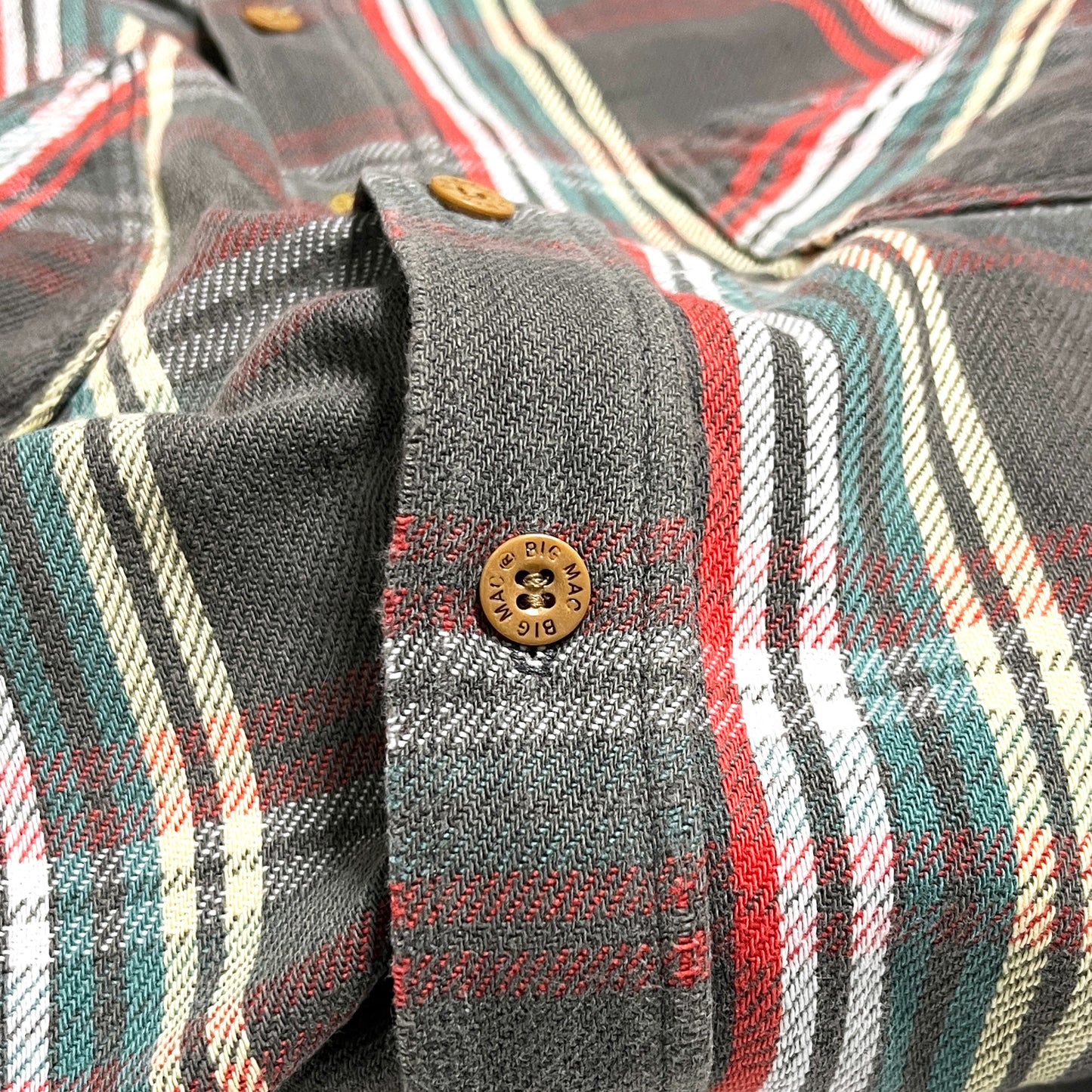 70's BIG MAC 単色タグ Nel SH 好配色チェック Size (M)