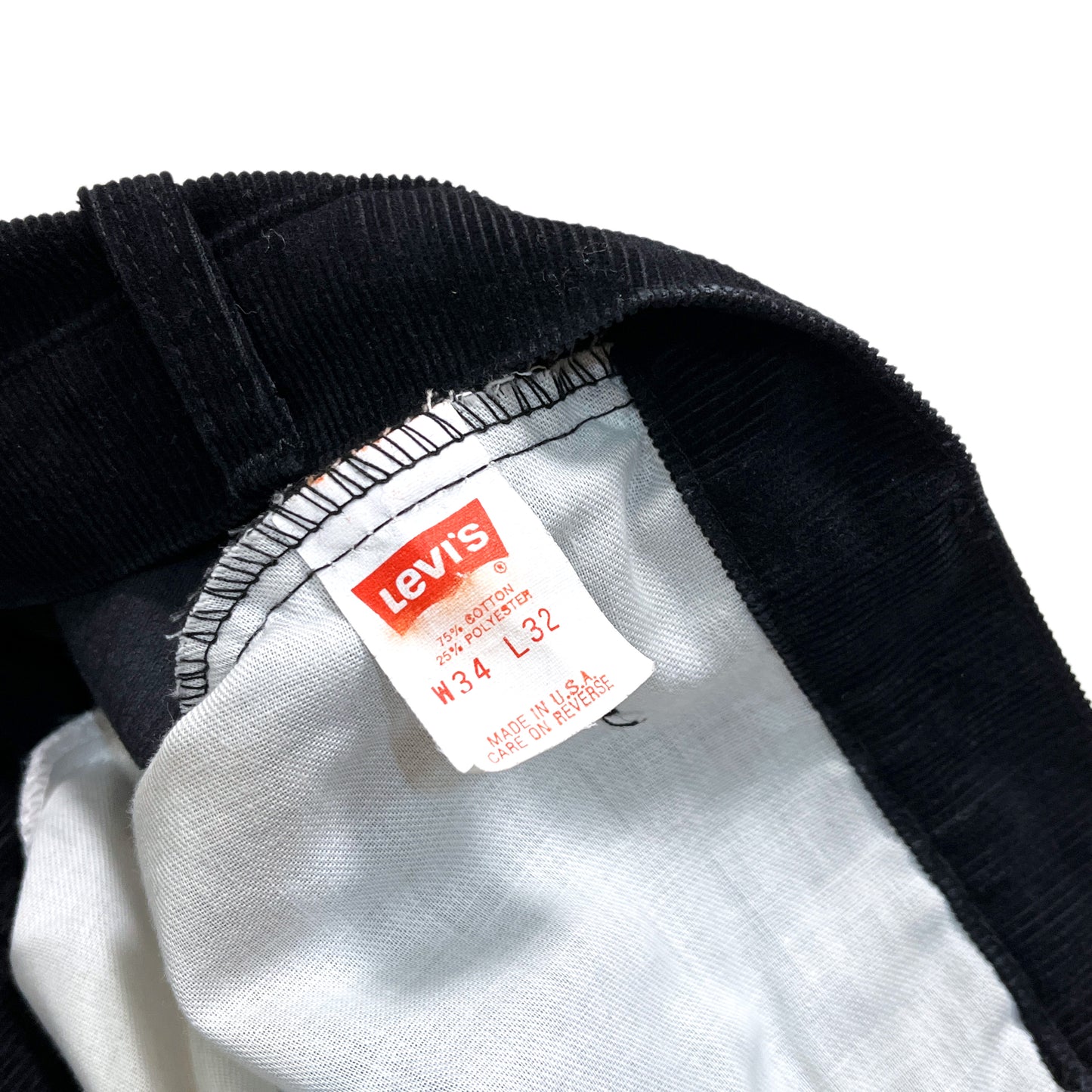 90's Levi's 519 Black Cords PT Size (W33 L31)位