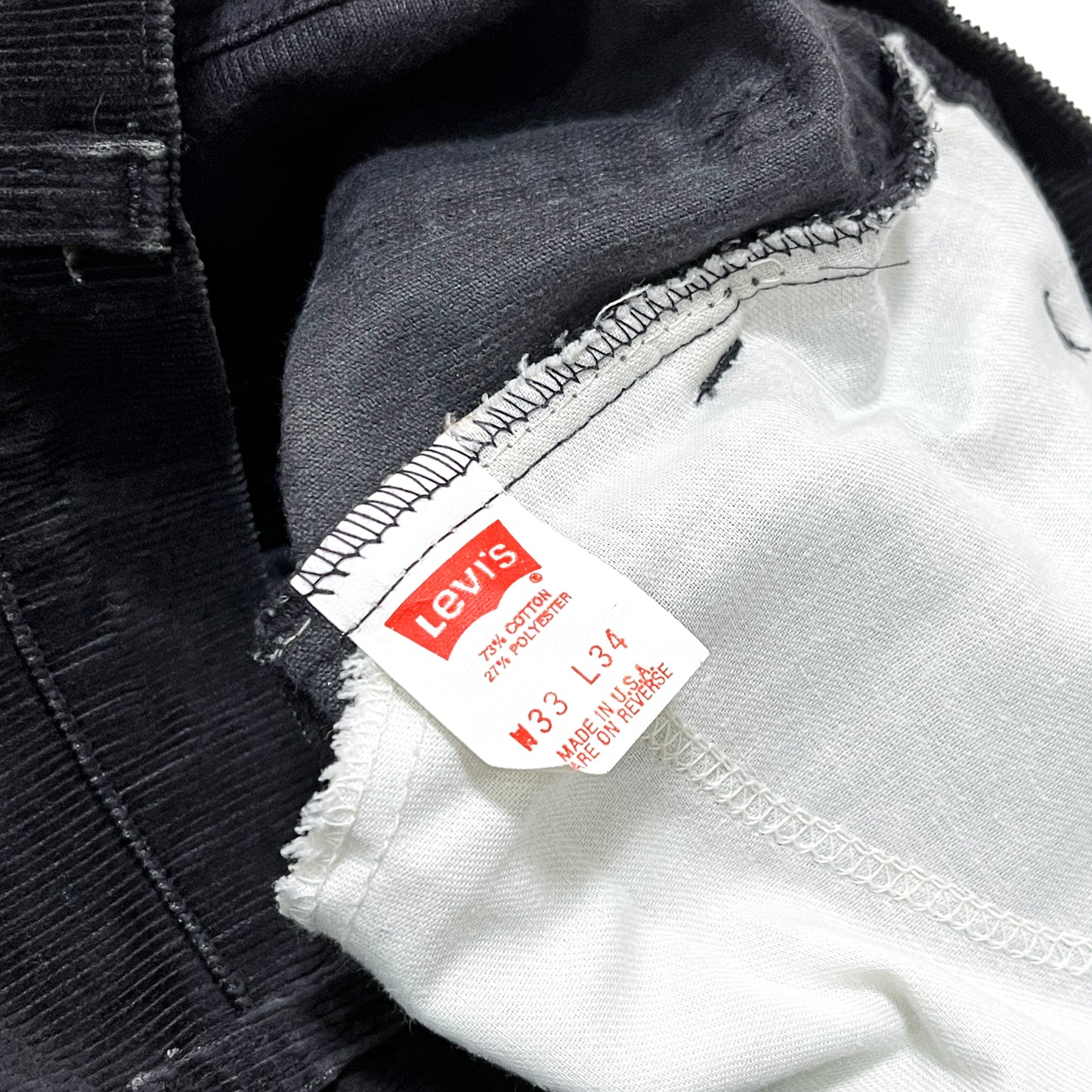 90's Levi's 519 Black Cords PT Size (W32.5 L33.5)位