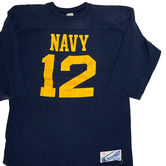 80's Champion Football T "NAVY 12" Size (L)