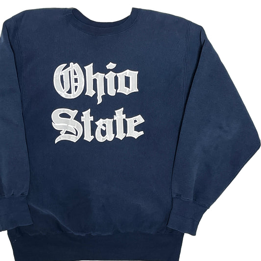 90's Champion R/W "Ohio State" ネイビー Old English Size (XL)