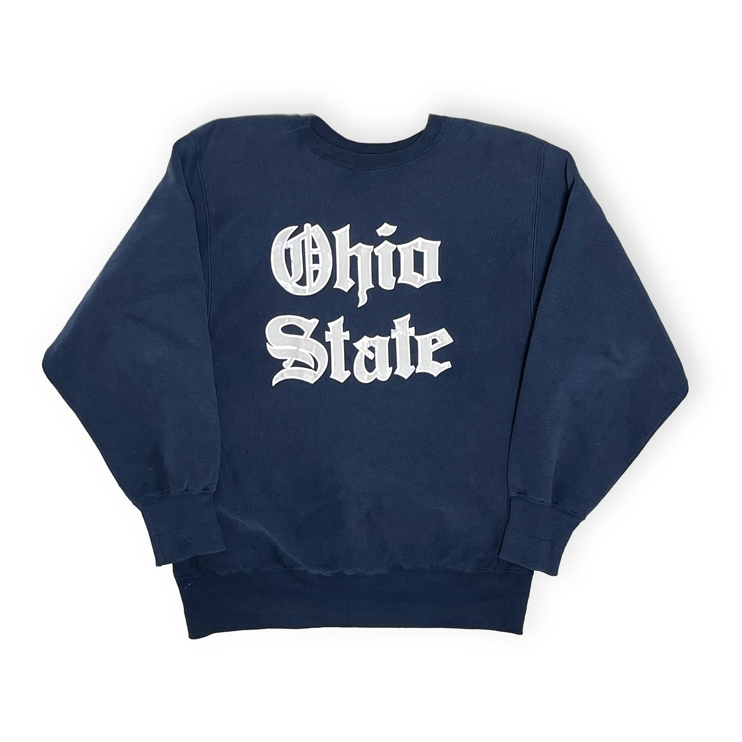 90's Champion R/W "Ohio State" ネイビー Old English Size (XL)