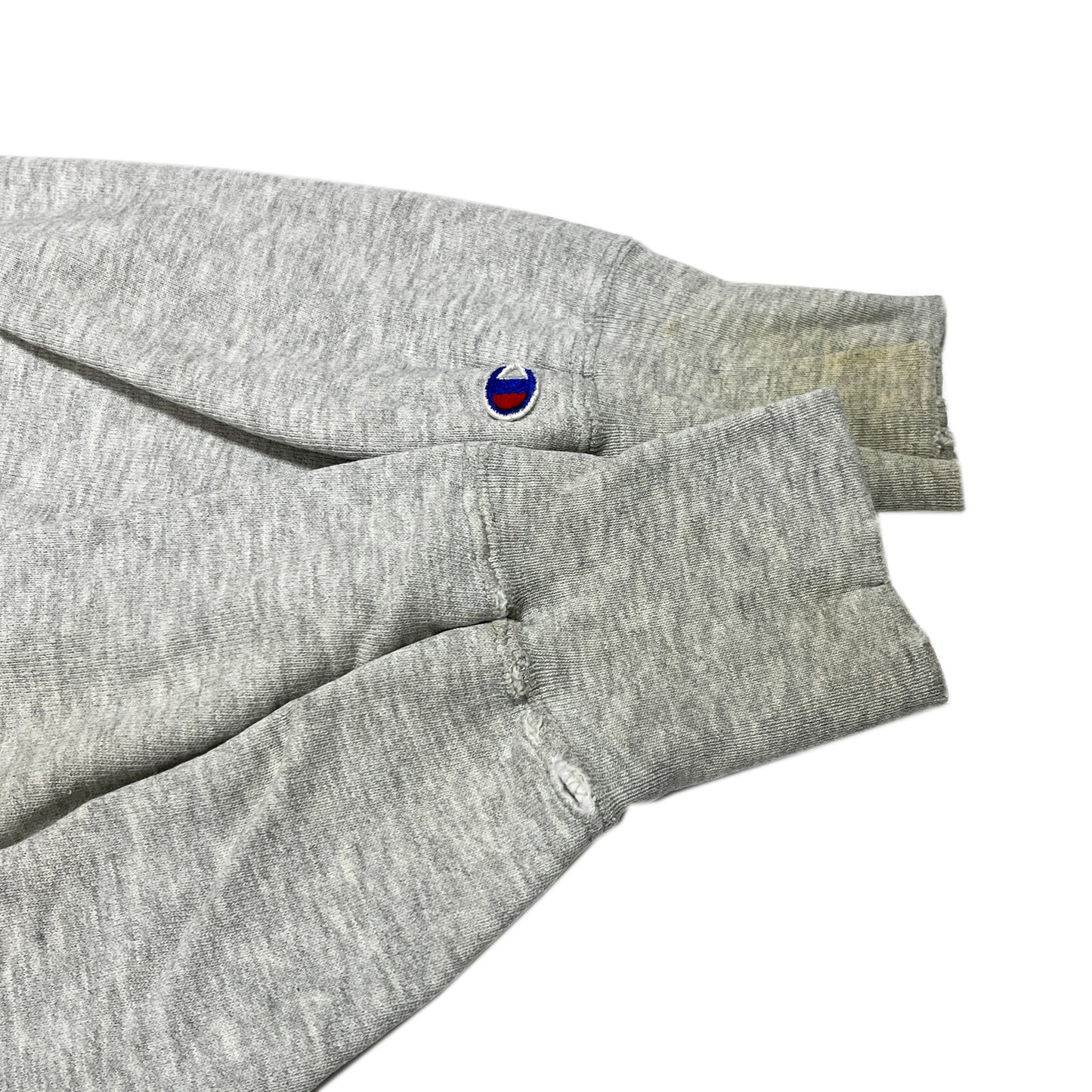 80's Champion R/W "NAVY" 染み込みプリント Size (M) レア!