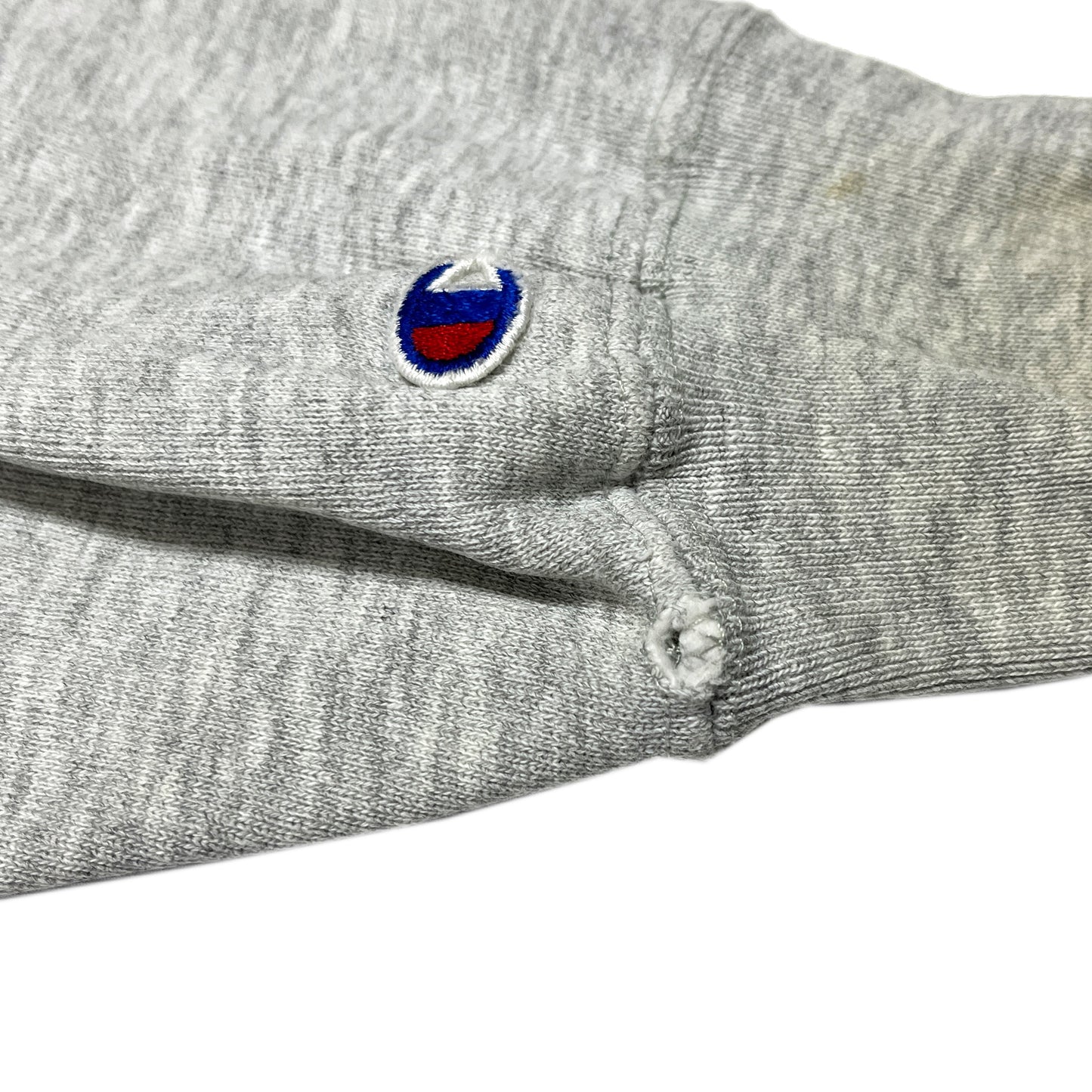 80's Champion R/W "NAVY" 染み込みプリント Size (M) レア!