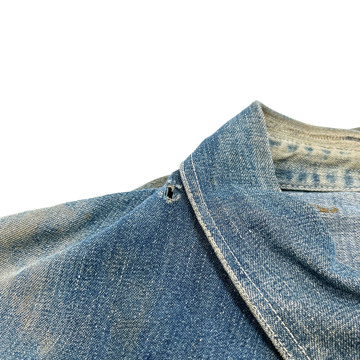 40's WWII Denim Coverall CROWN Change Button 極上雰囲気 Size (42)位 スペシャル!