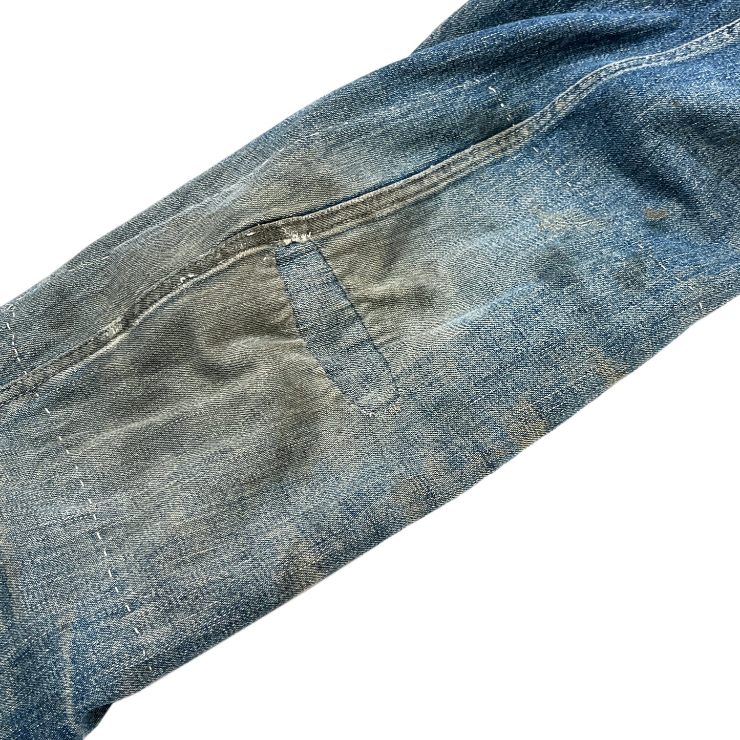 40's WWII Denim Coverall CROWN Change Button 極上雰囲気 Size (42)位 スペシャル!