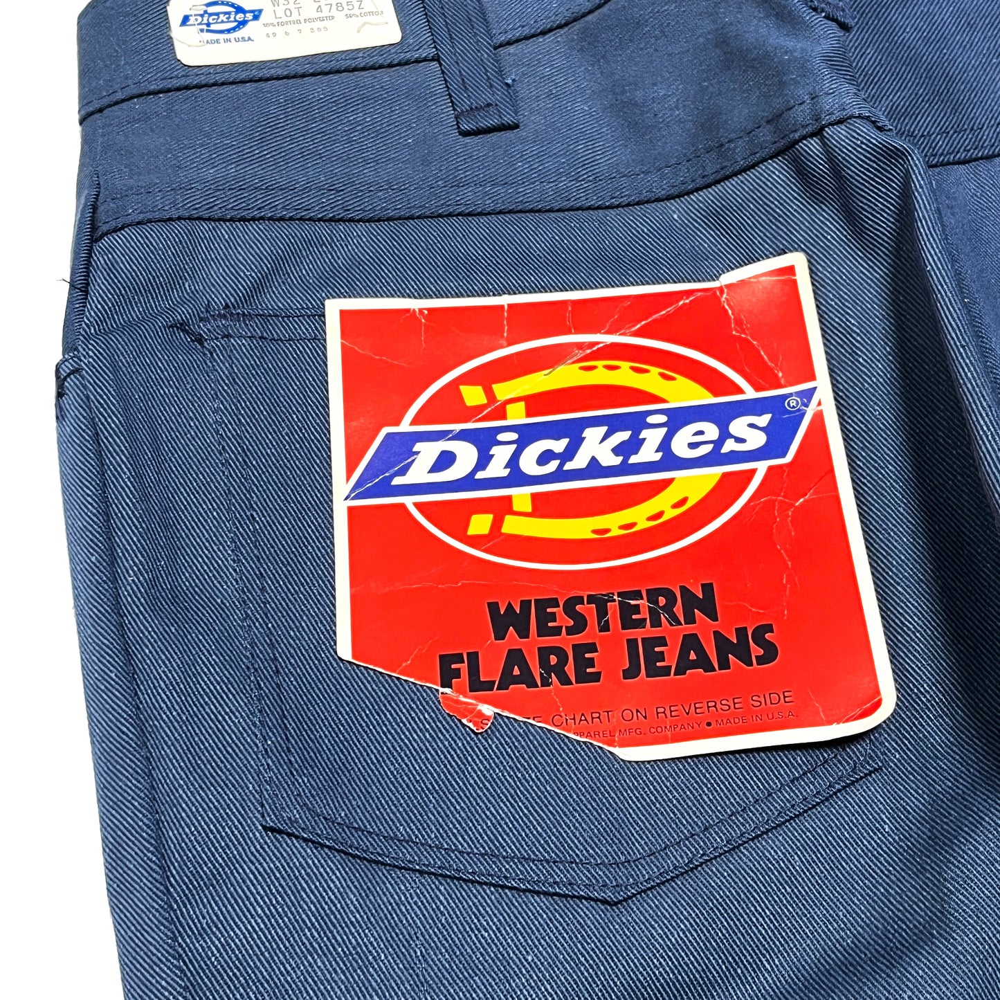 70's Dickies フレア PT アルミジップ Size (W31.5 L31)位 Deadstock