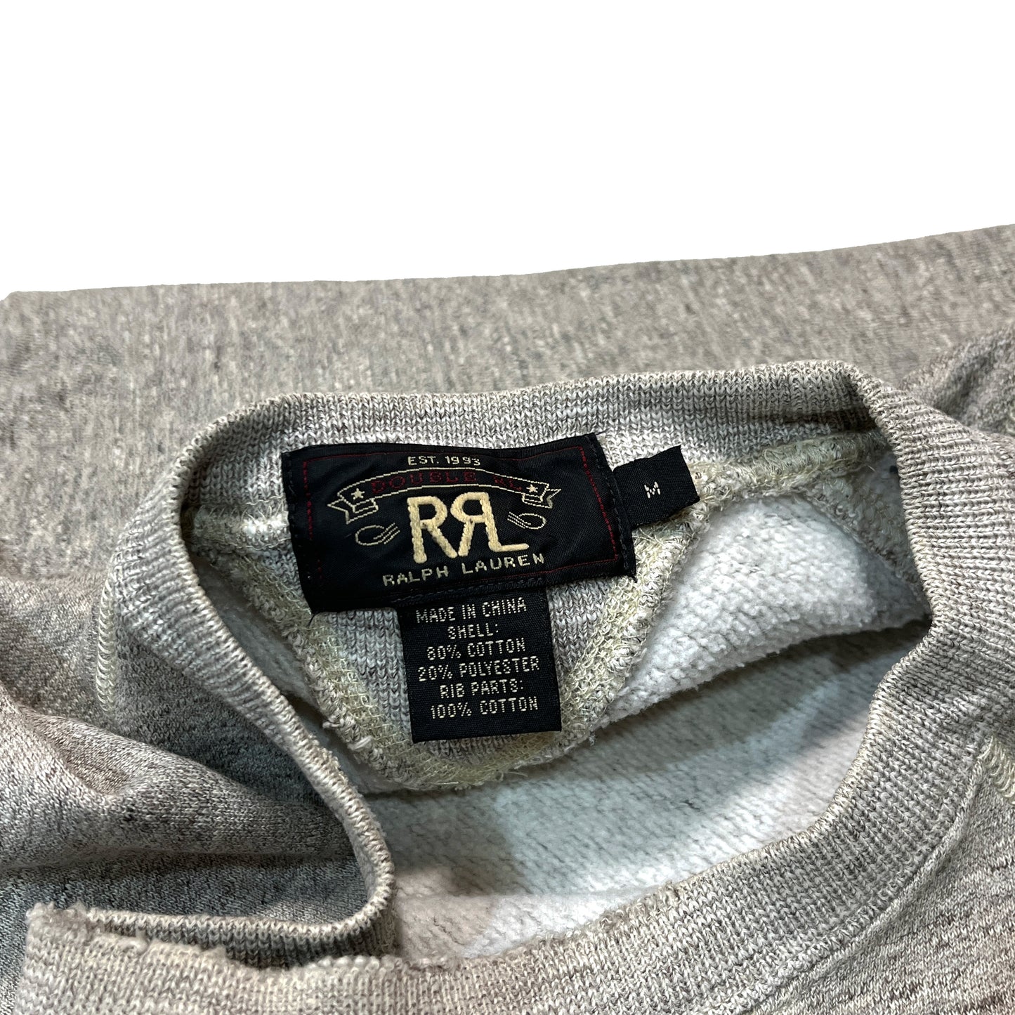 RRL W-V Sweat 霜降りグレー Size (M)