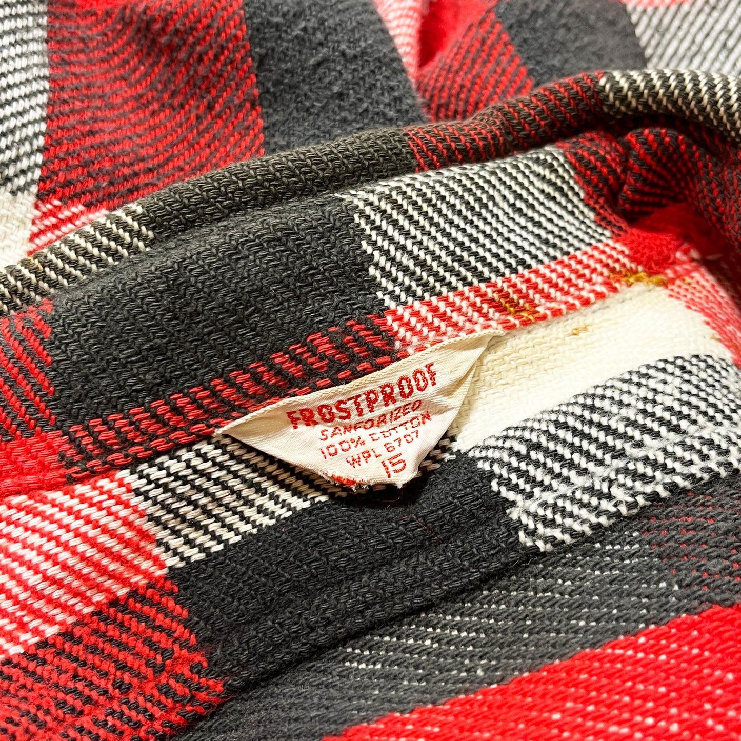 60's FROSTPROOF Nel SH マチ付き バッファローチェック Size (15)
