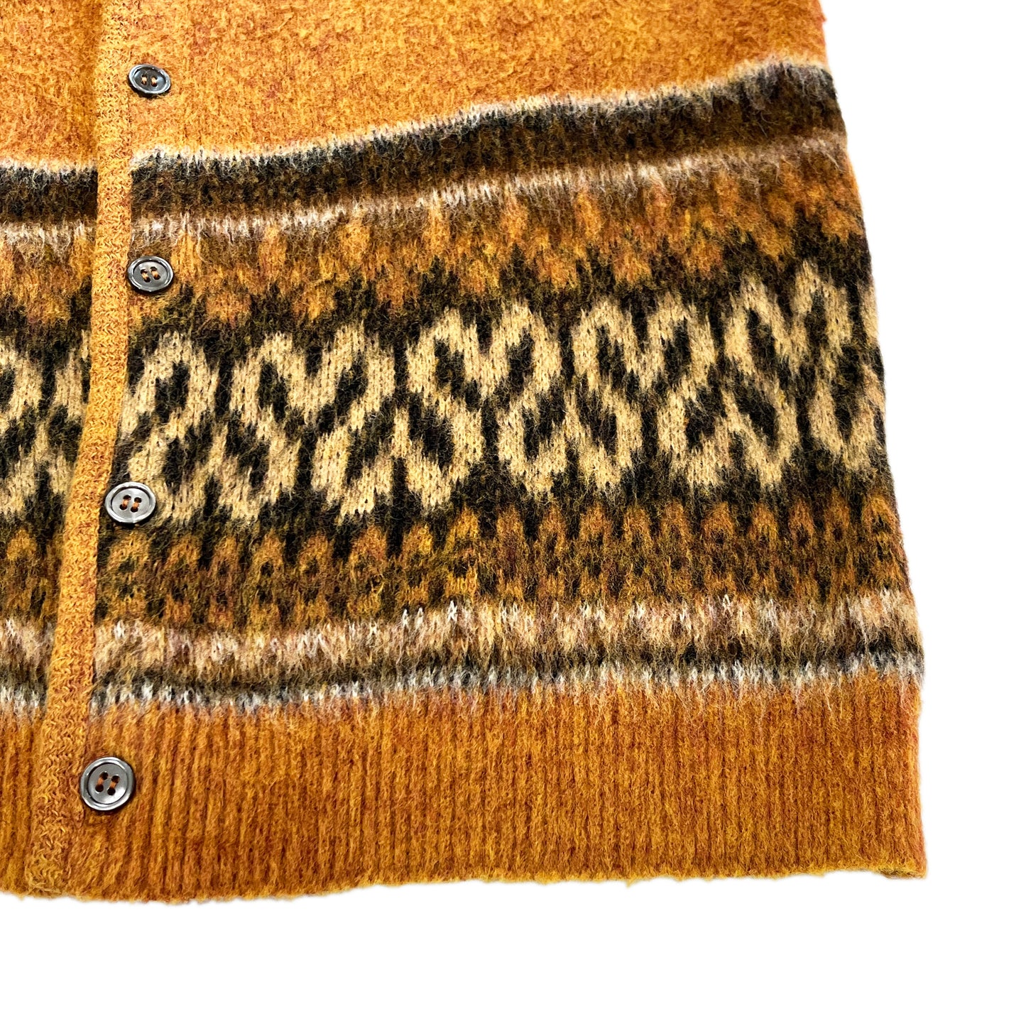 60s〜 Sears Mohair Cardigan M レア ディテール 5 ボタン ボタン ボタン ボタン ボタン