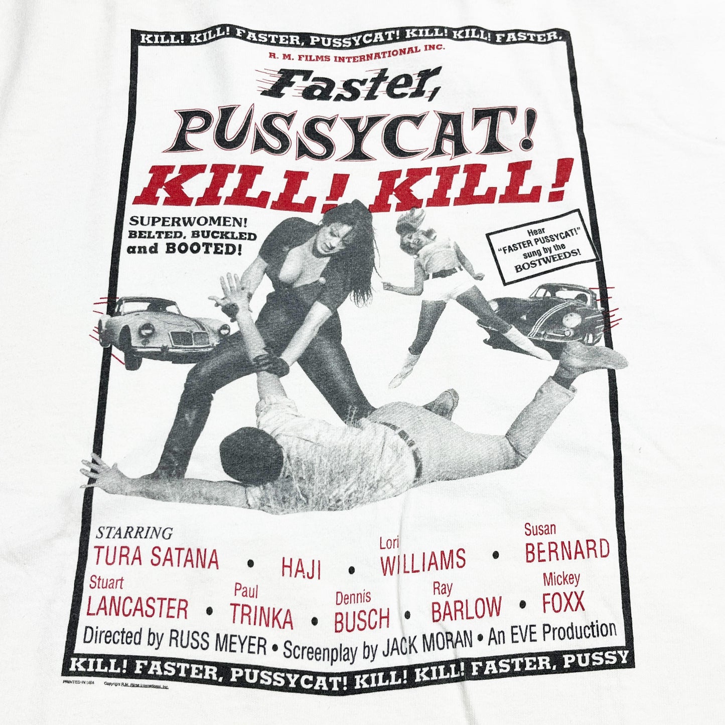 90's FRUIT OF THE LOOM Faster, Pussycat! Kill! Kill! T Size (L)