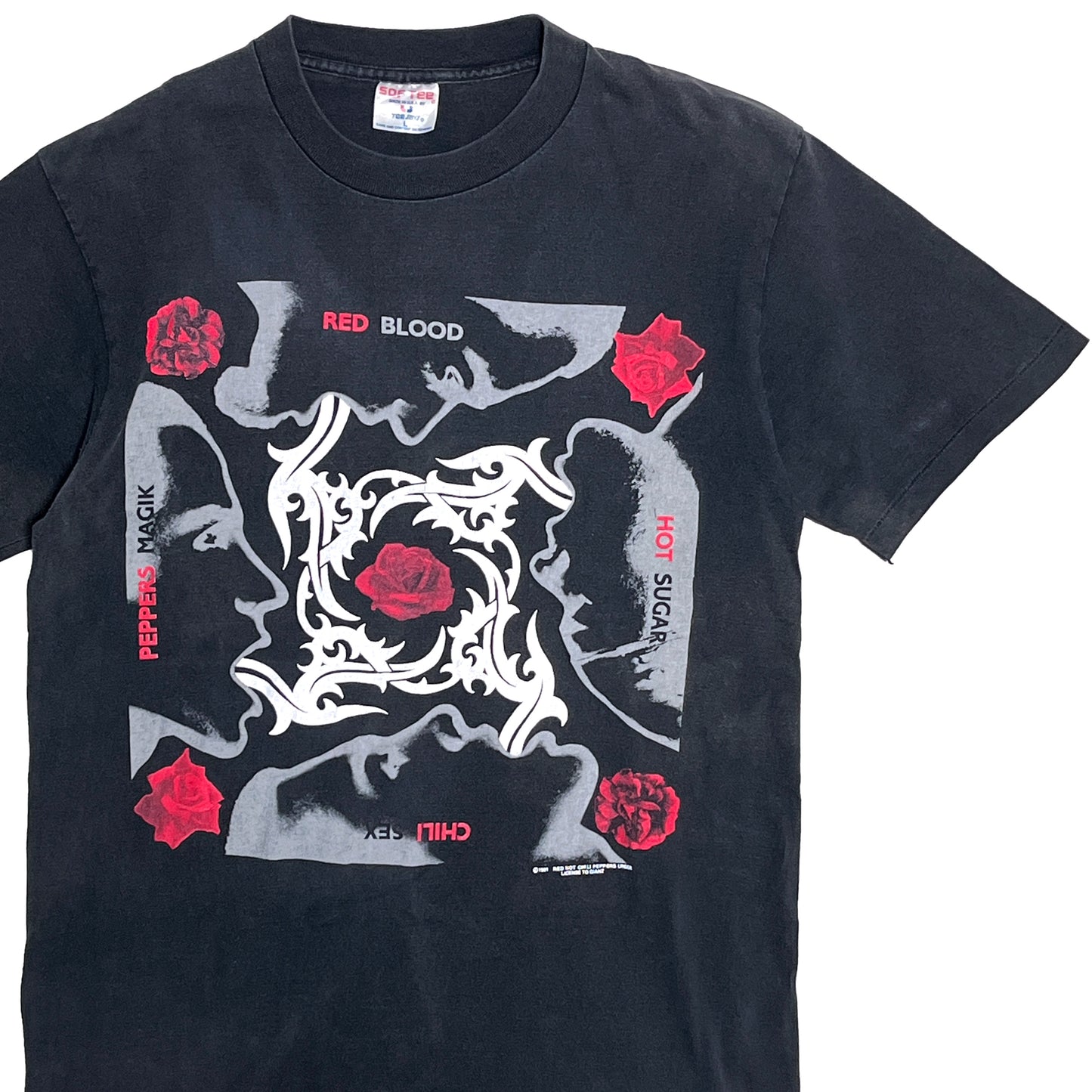 90's SOF Tee Red Hot Chili Peppers T "Blood Sugar Sex Magik" Size (L) レア!
