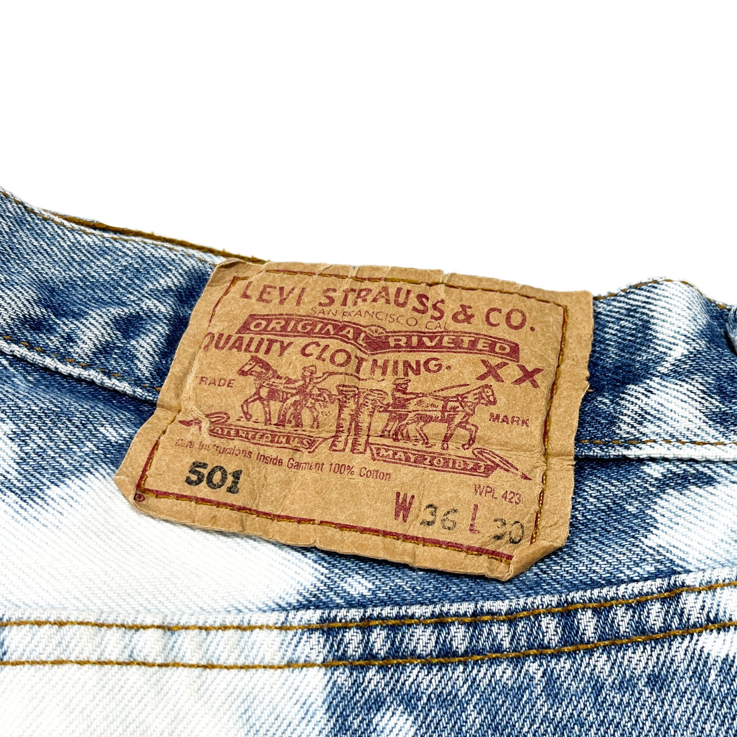 90's Levi's 501 Denim PT ブリーチ Size (W34.5 L29)位