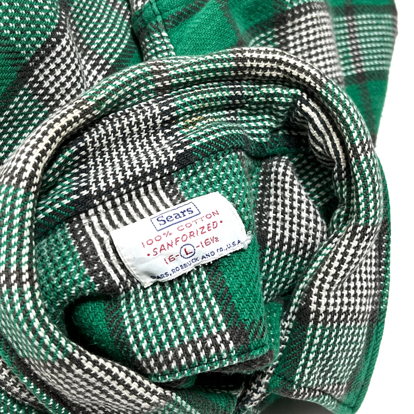 60's Sears Nel SH マチ付き 好配色パターン Size (L) ビッグサイズ!