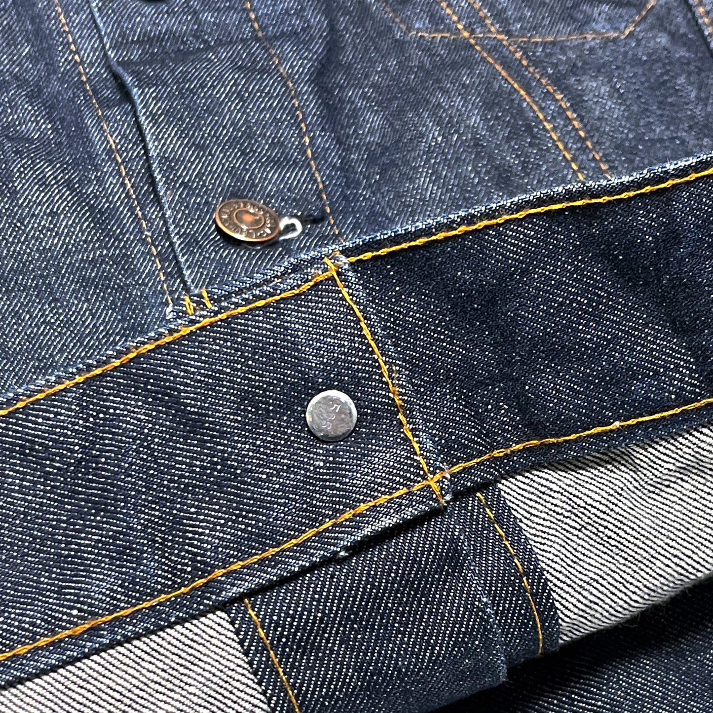 70's Levi's 70505 Small-e Denim JKT 真っ紺 1,2Wash? Size (46) ビッグサイズ!