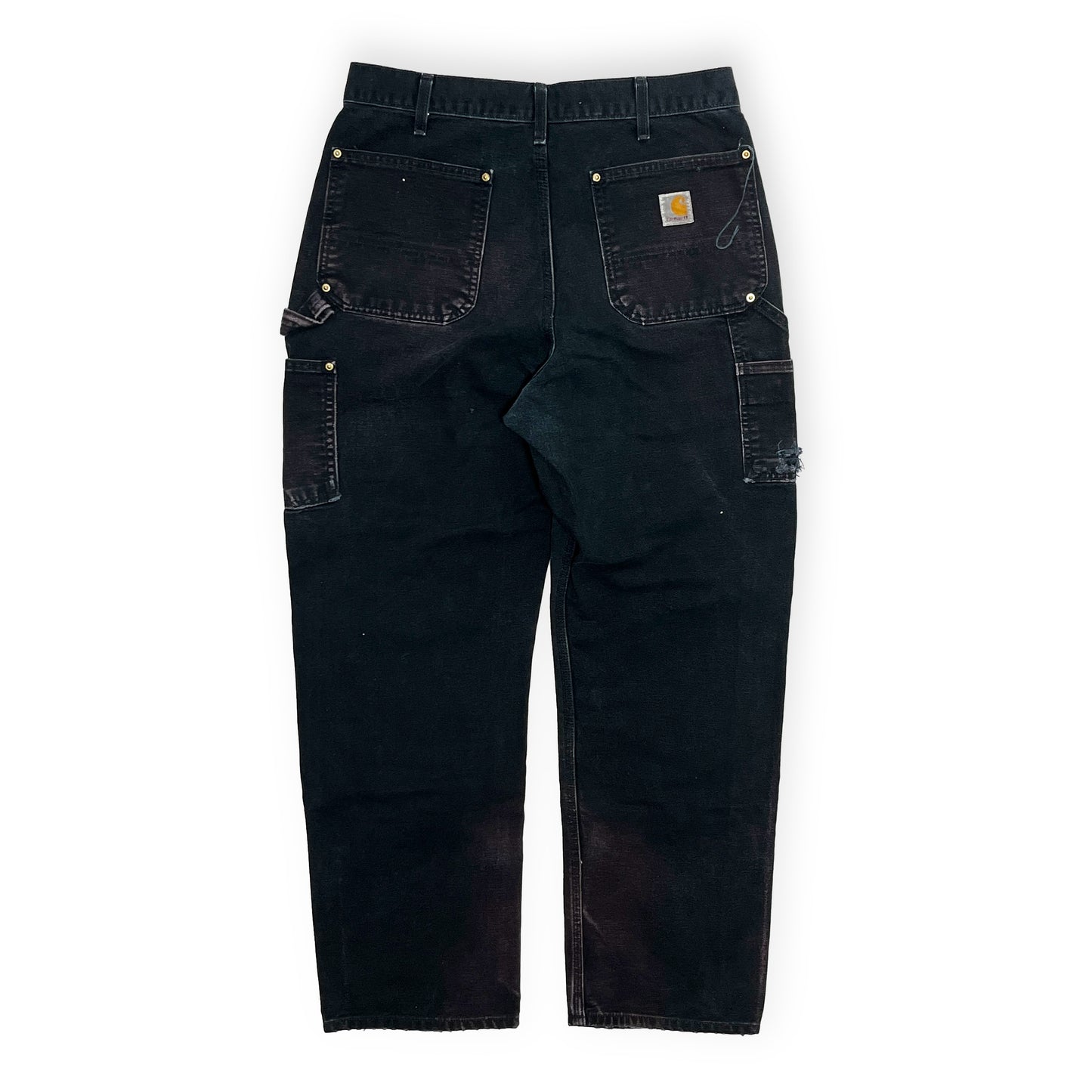 アメリカ製 Carhartt ダブルニー ペインターPT ブラック Size (W33 L30)位