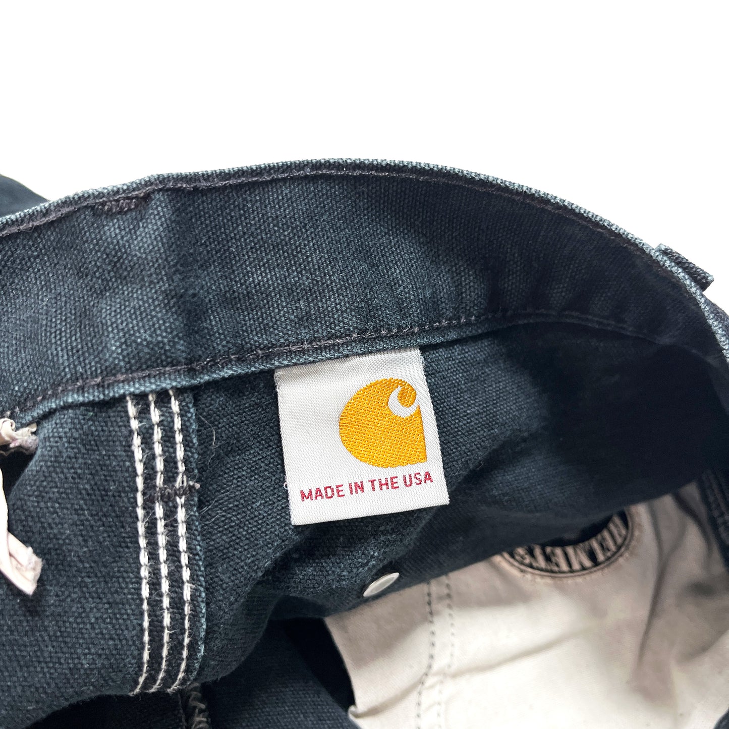 アメリカ製 Carhartt ダブルニー ペインターPT ブラック Size (W33 L30)位