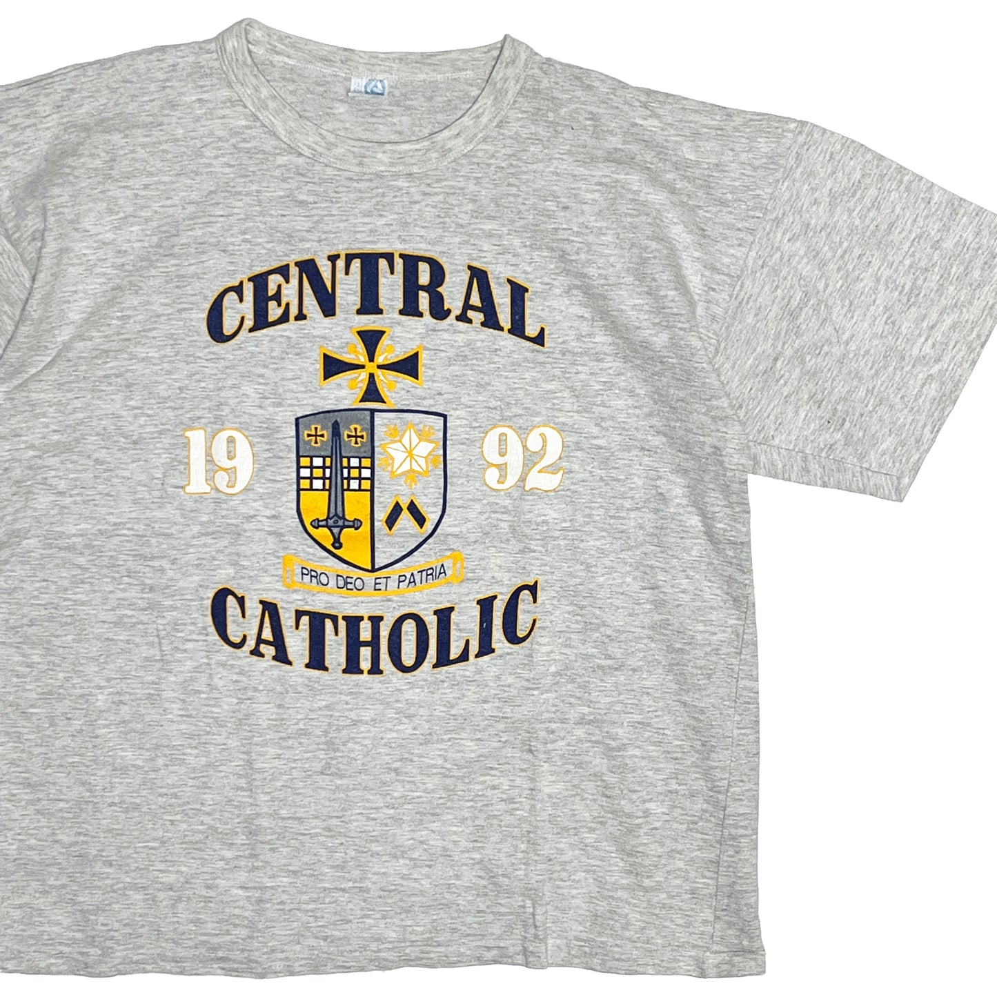 80's〜 ARTEX CENTRAL CATHOLIC T 3段プリント Size (XL)