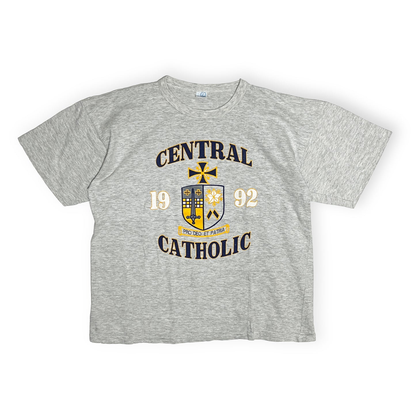 80's〜 ARTEX CENTRAL CATHOLIC T 3段プリント Size (XL)